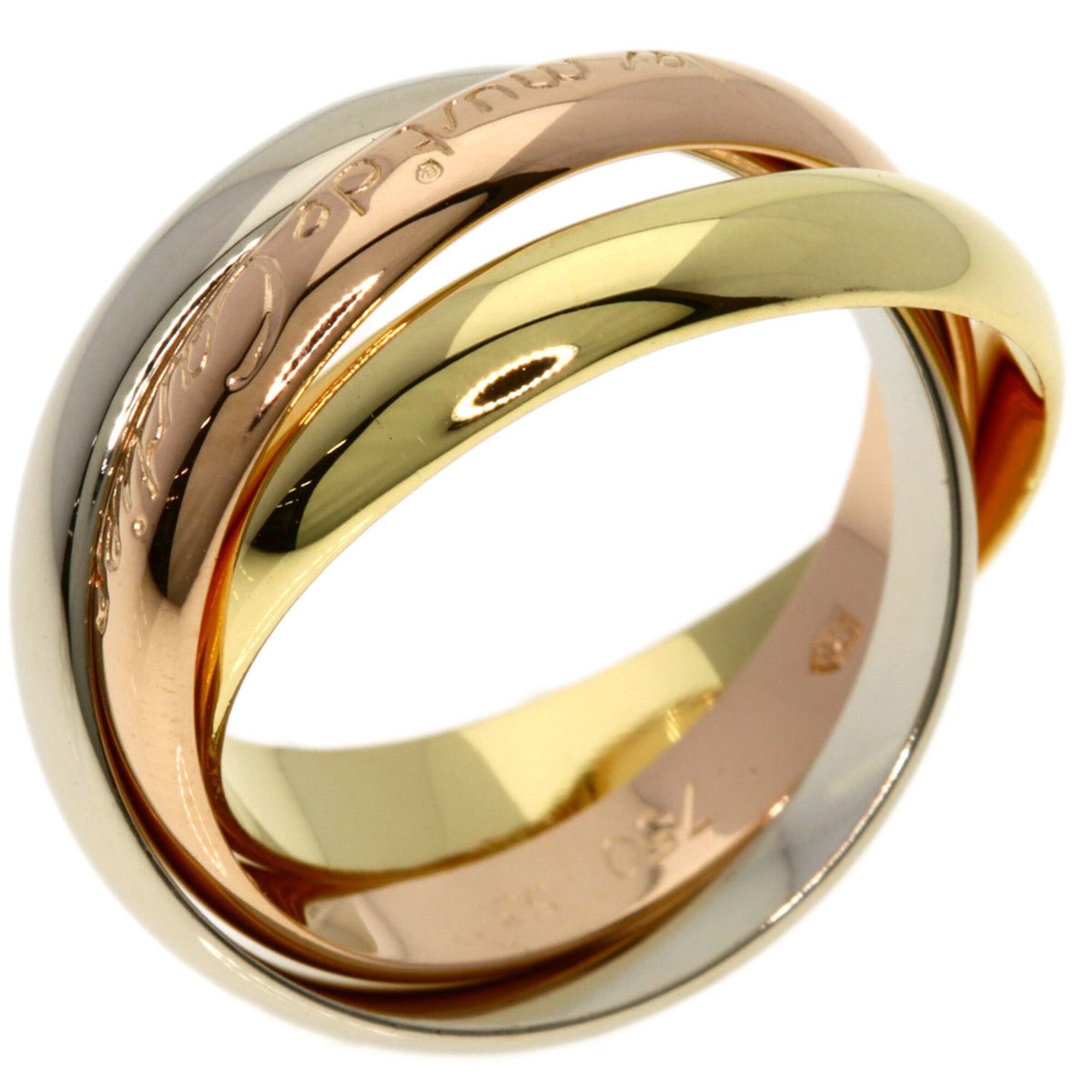 Cartier Cartier Trinity #53 Ring - 18K Yellow Gold/18K Pink White Gold Women's CARTIER Size ONE SIZE - 2 Thumbnail