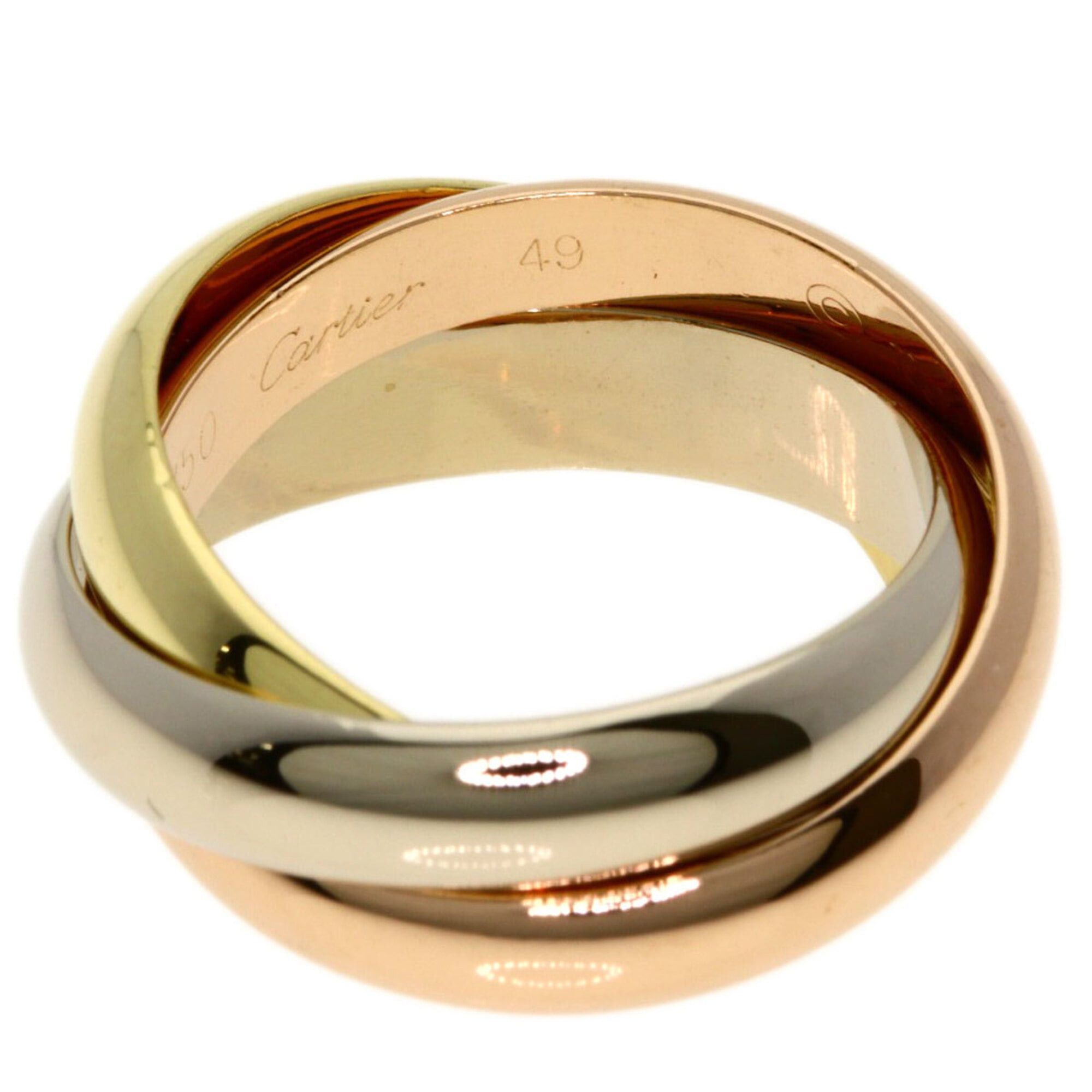 Cartier Cartier Trinity #49 Ring - 18K Yellow Gold/18K Pink White Gold Women's CARTIER Size ONE SIZE - 3 Thumbnail