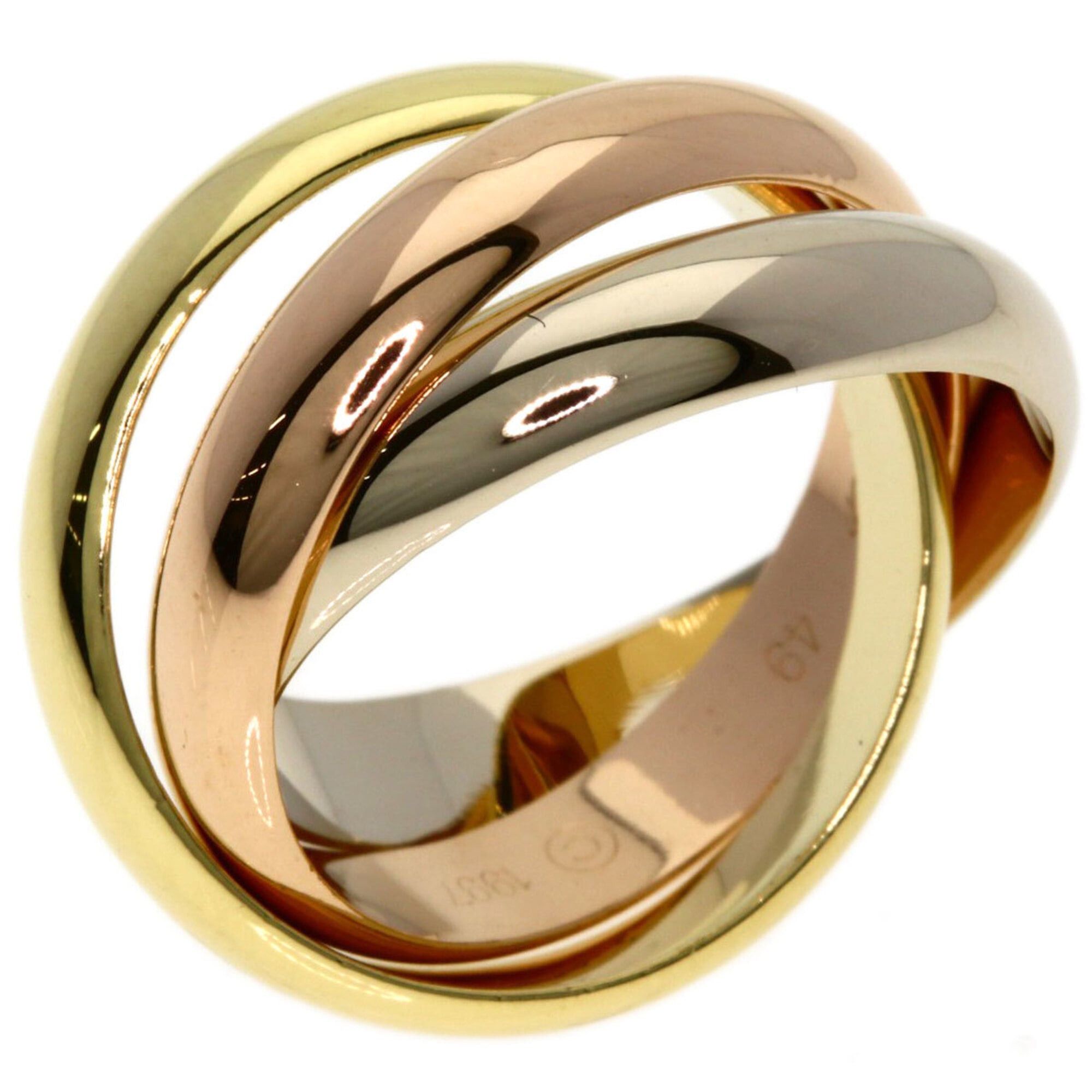 Cartier Cartier Trinity #49 Ring - 18K Yellow Gold/18K Pink White Gold Women's CARTIER Size ONE SIZE - 2 Thumbnail