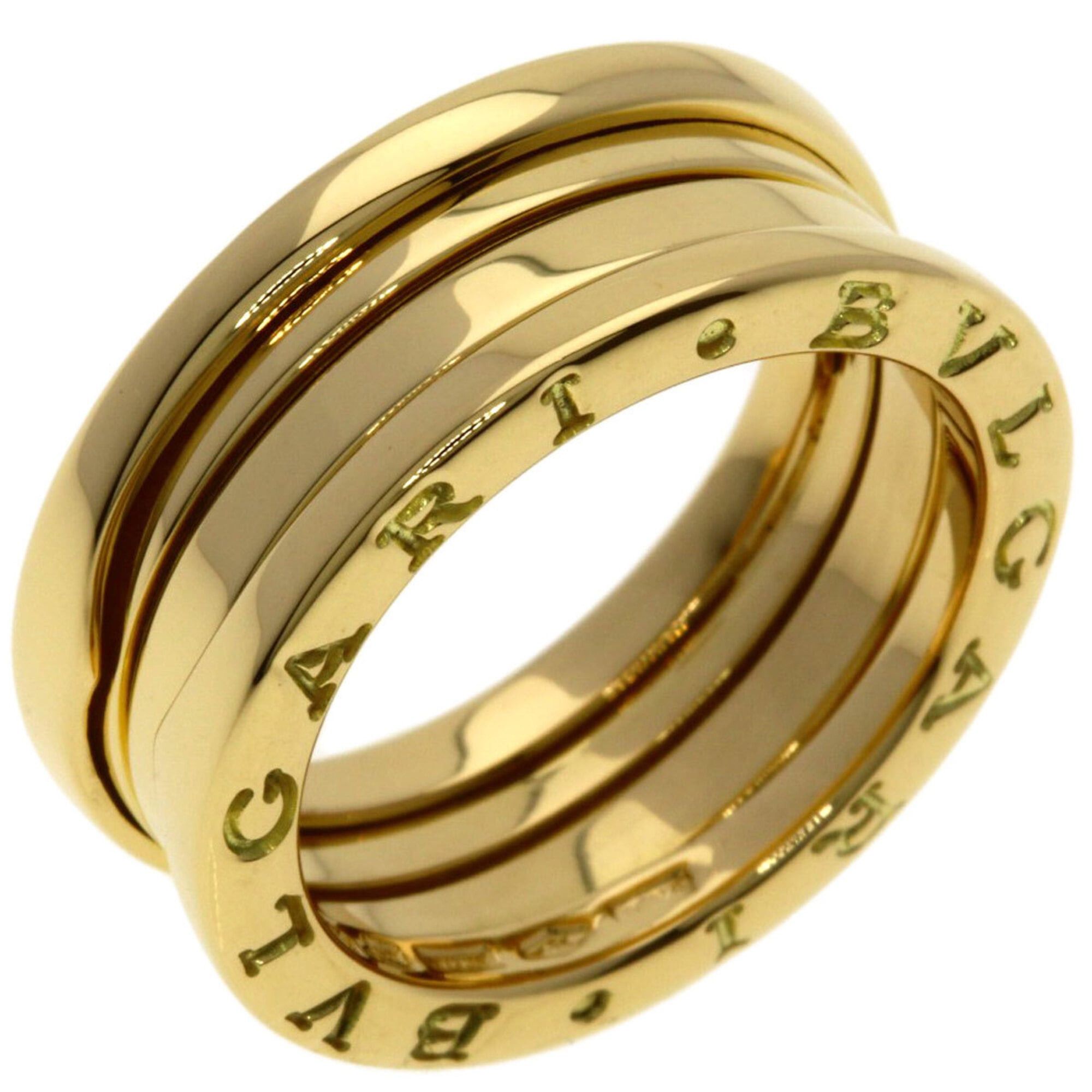 Bvlgari BVLGARI B-zero1 2-band ring #53, 18K yellow gold, women's. Size ONE SIZE - 2 Thumbnail