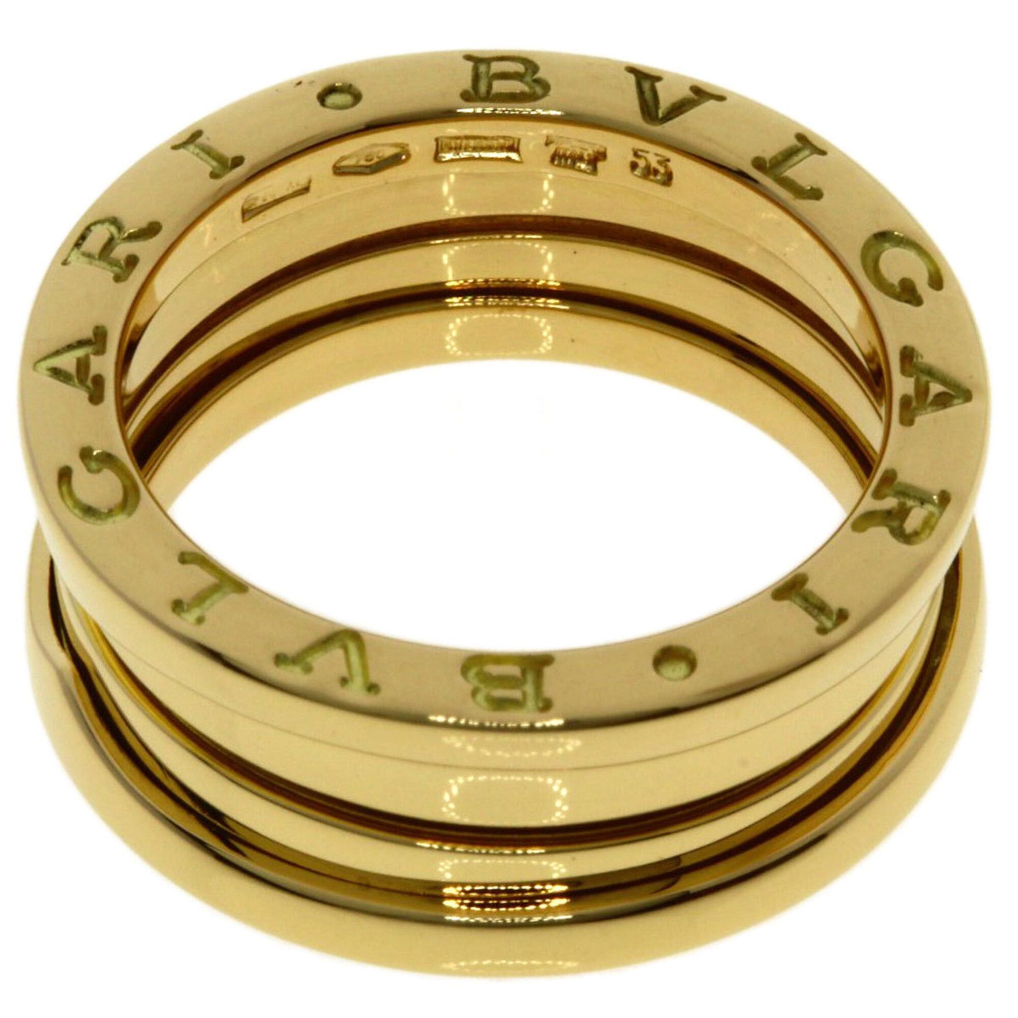 Bvlgari BVLGARI B-zero1 2-band ring #53, 18K yellow gold, women's. Size ONE SIZE - 4 Thumbnail