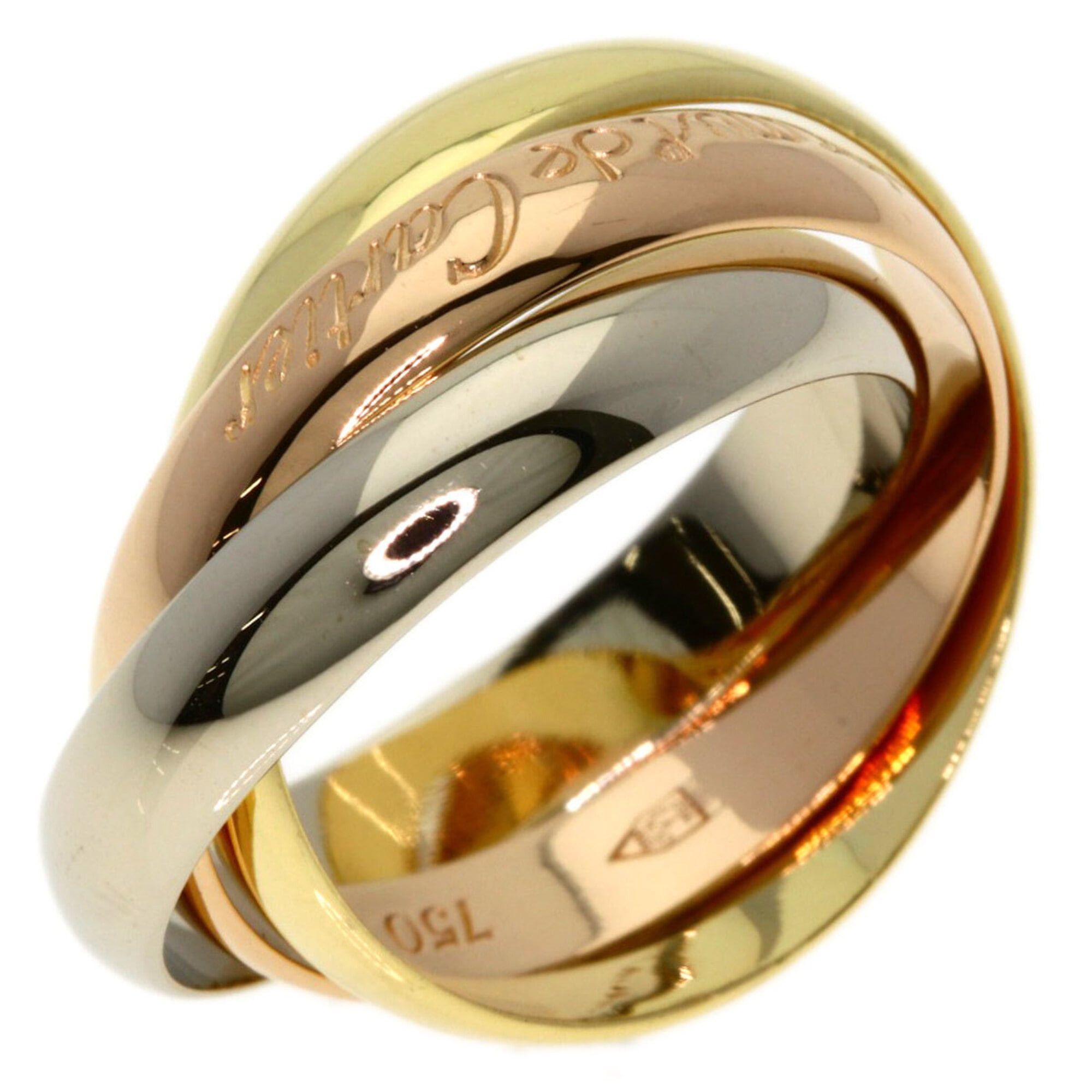 Cartier Cartier Trinity #49 Ring - 18K Yellow Gold/18K Pink White Gold Women's CARTIER Size ONE SIZE - 2 Thumbnail