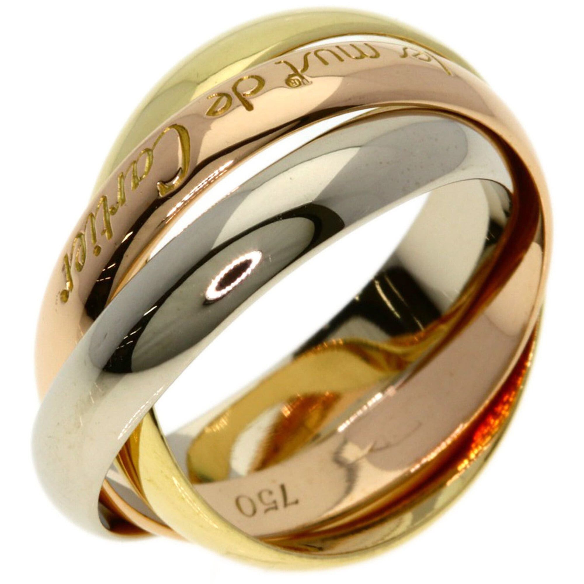 Cartier Cartier Trinity #49 Ring - 18K Yellow Gold/18K Pink White Gold Women's CARTIER Size ONE SIZE - 2 Thumbnail