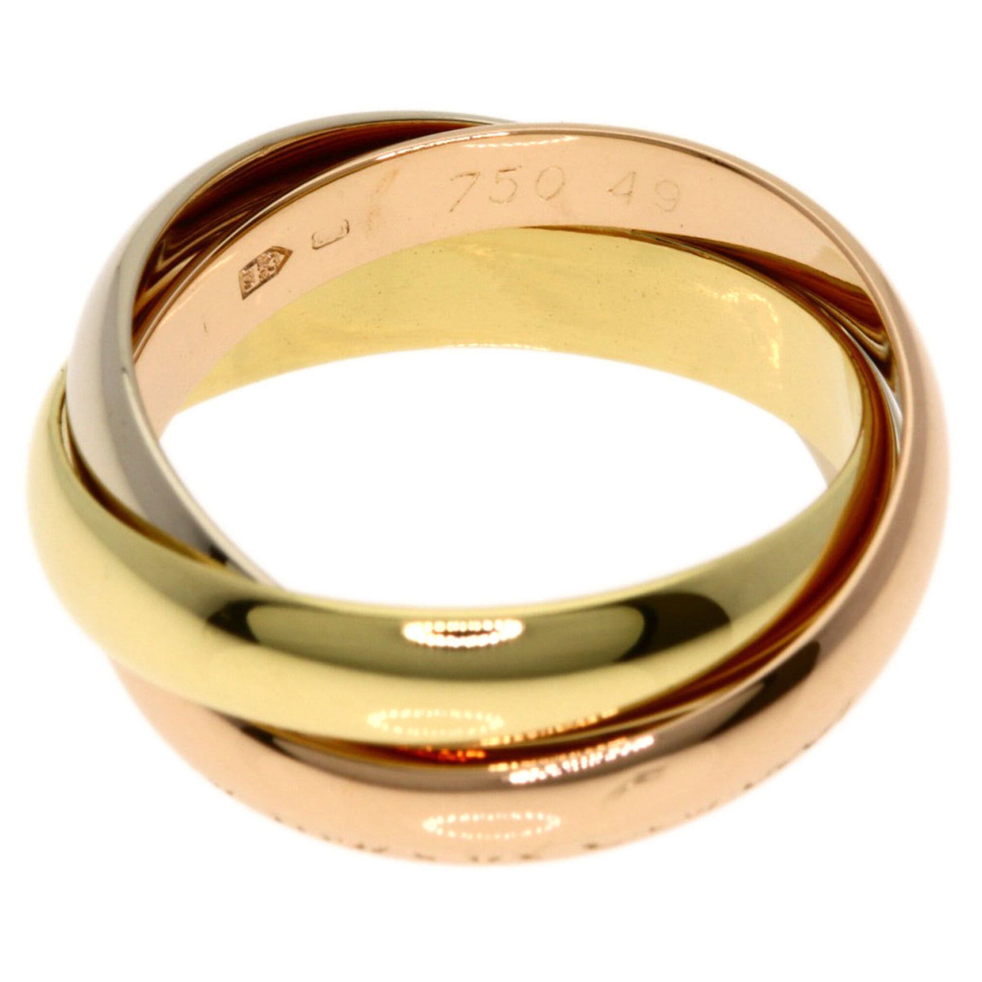 Cartier Cartier Trinity #49 Ring - 18K Yellow Gold/18K Pink White Gold Women's CARTIER Size ONE SIZE - 3 Thumbnail