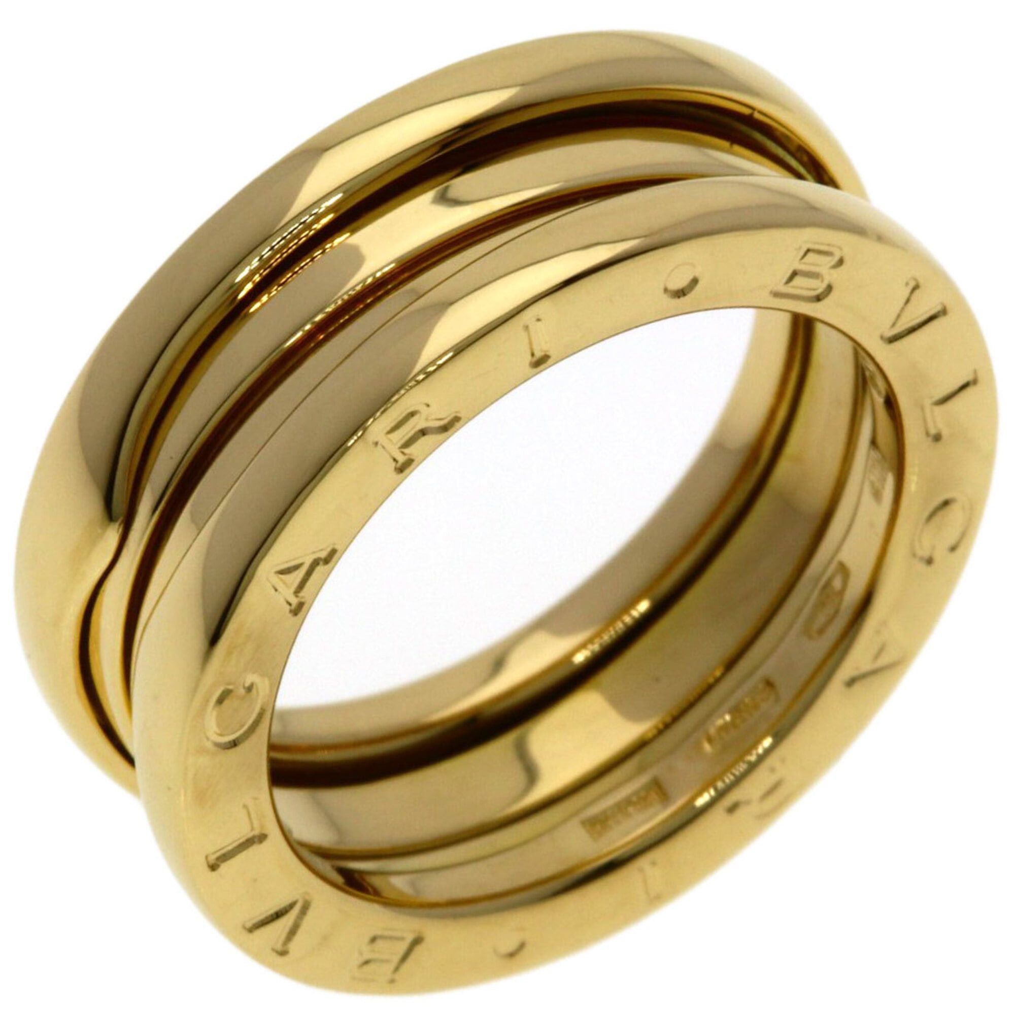 Bvlgari BVLGARI B-zero1 2-band ring #50, 18K yellow gold, women's. Size ONE SIZE - 2 Thumbnail