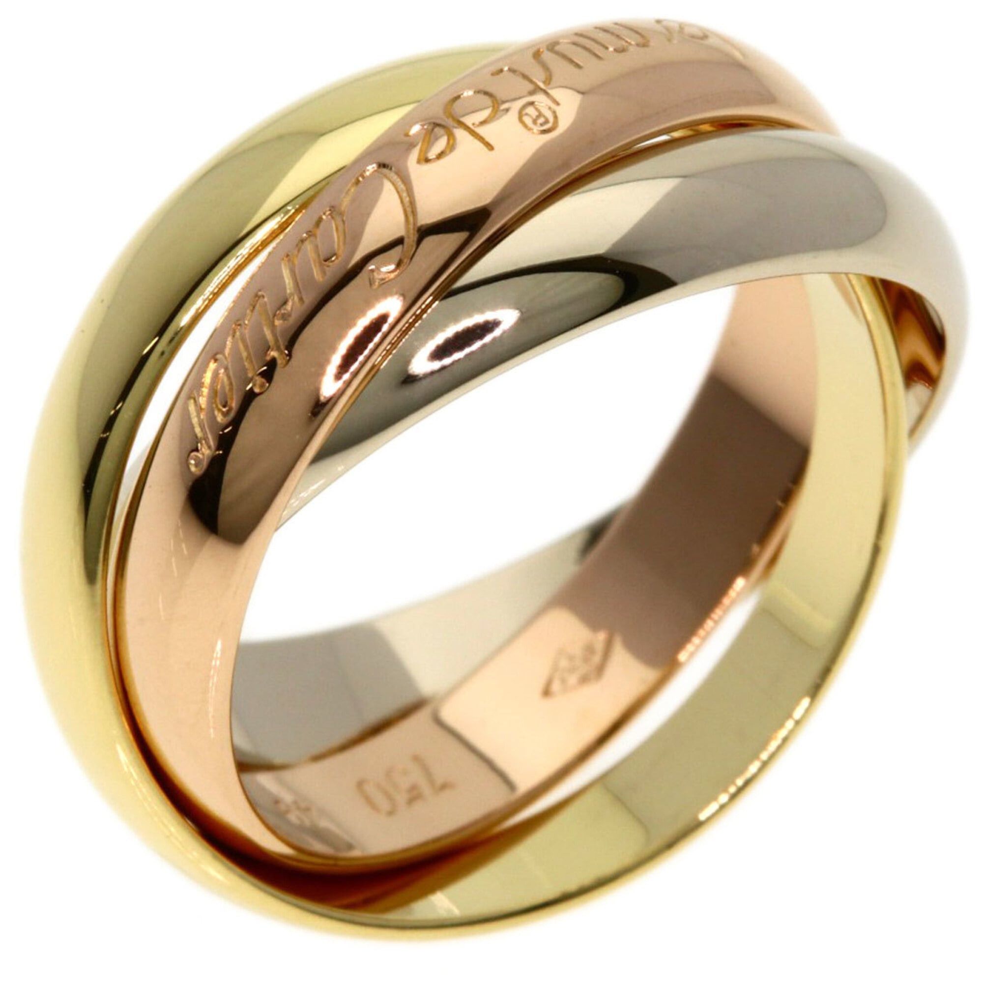 Cartier Cartier Trinity #49 Ring - 18K Yellow Gold/18K Pink White Gold Women's CARTIER Size ONE SIZE - 2 Thumbnail