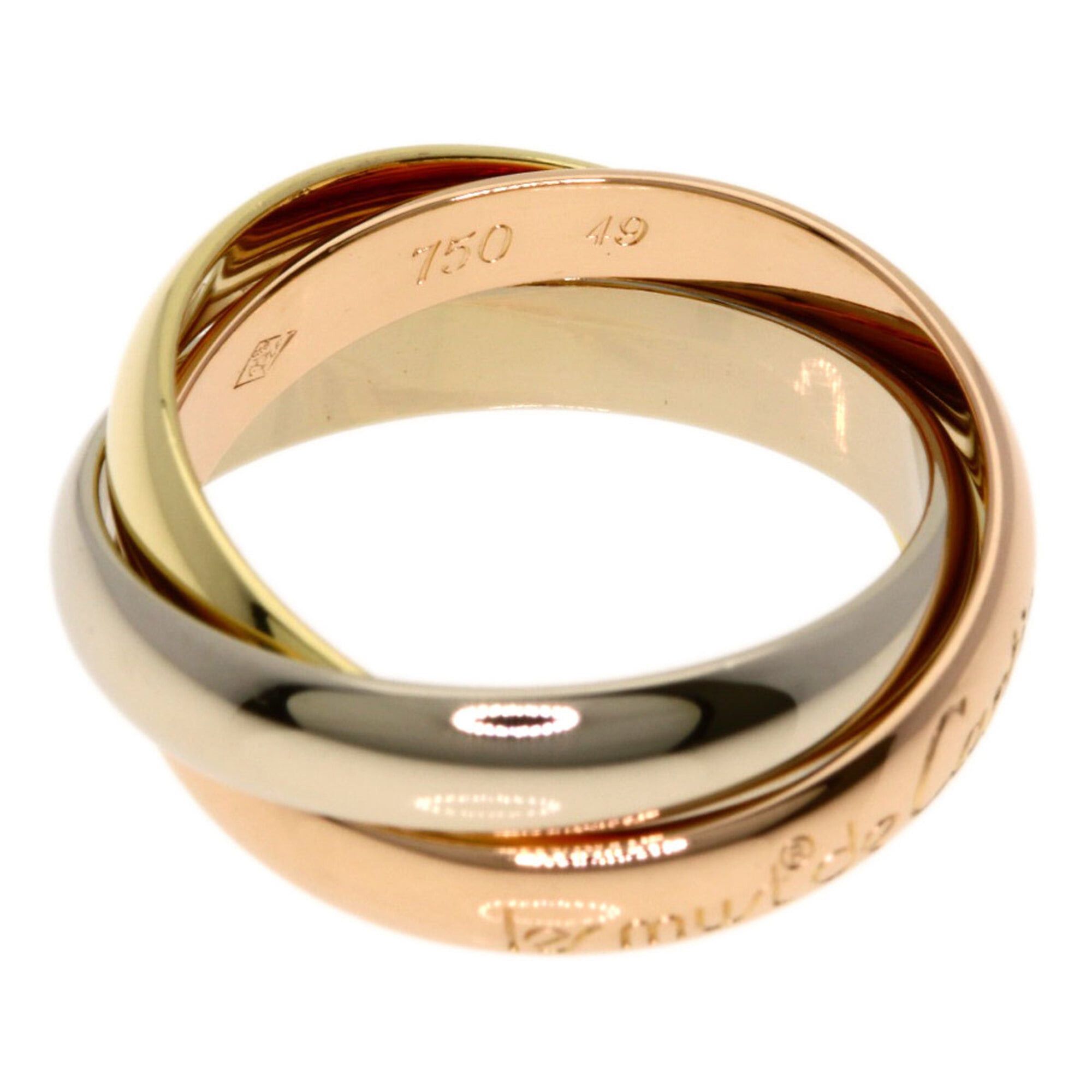 Cartier Cartier Trinity #49 Ring - 18K Yellow Gold/18K Pink White Gold Women's CARTIER Size ONE SIZE - 3 Thumbnail