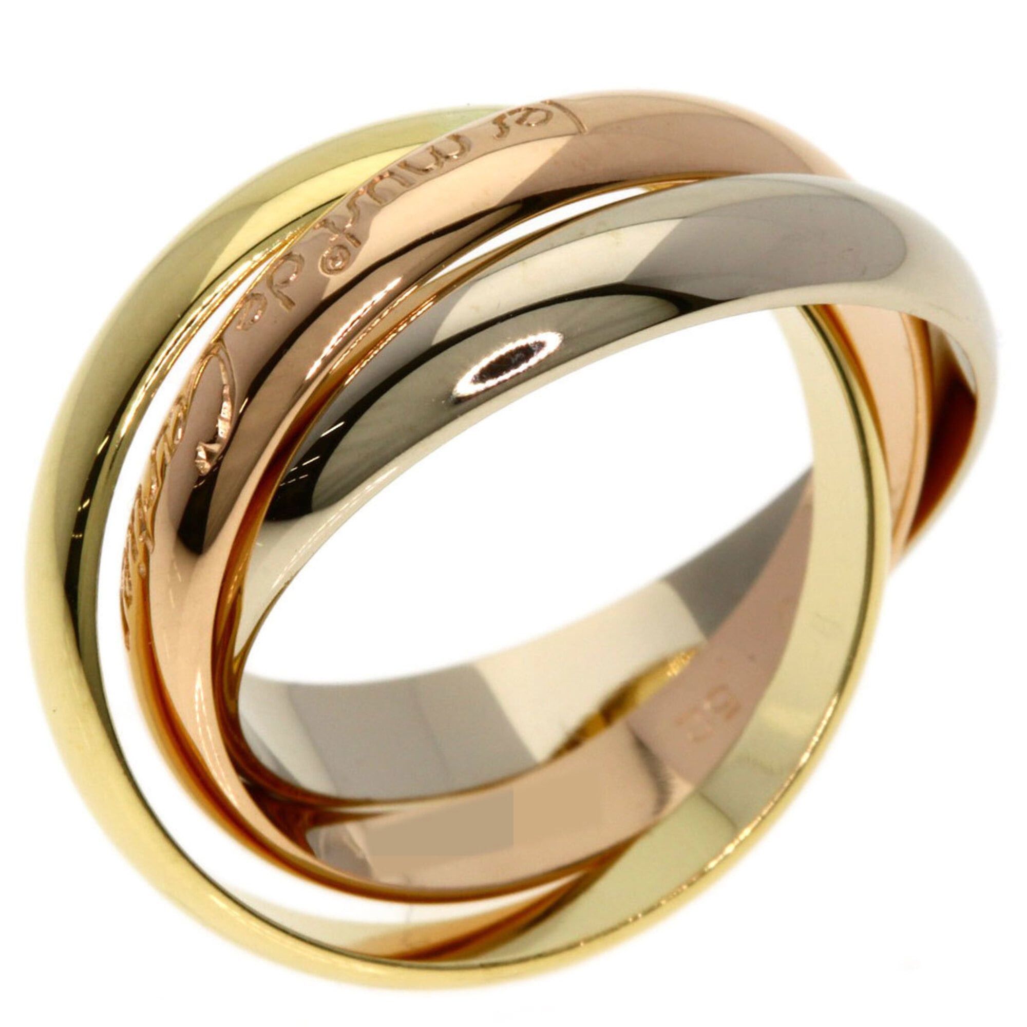 Cartier Cartier Trinity #52 Ring - 18K Yellow Gold/18K Pink White Gold Women's CARTIER Size ONE SIZE - 2 Thumbnail