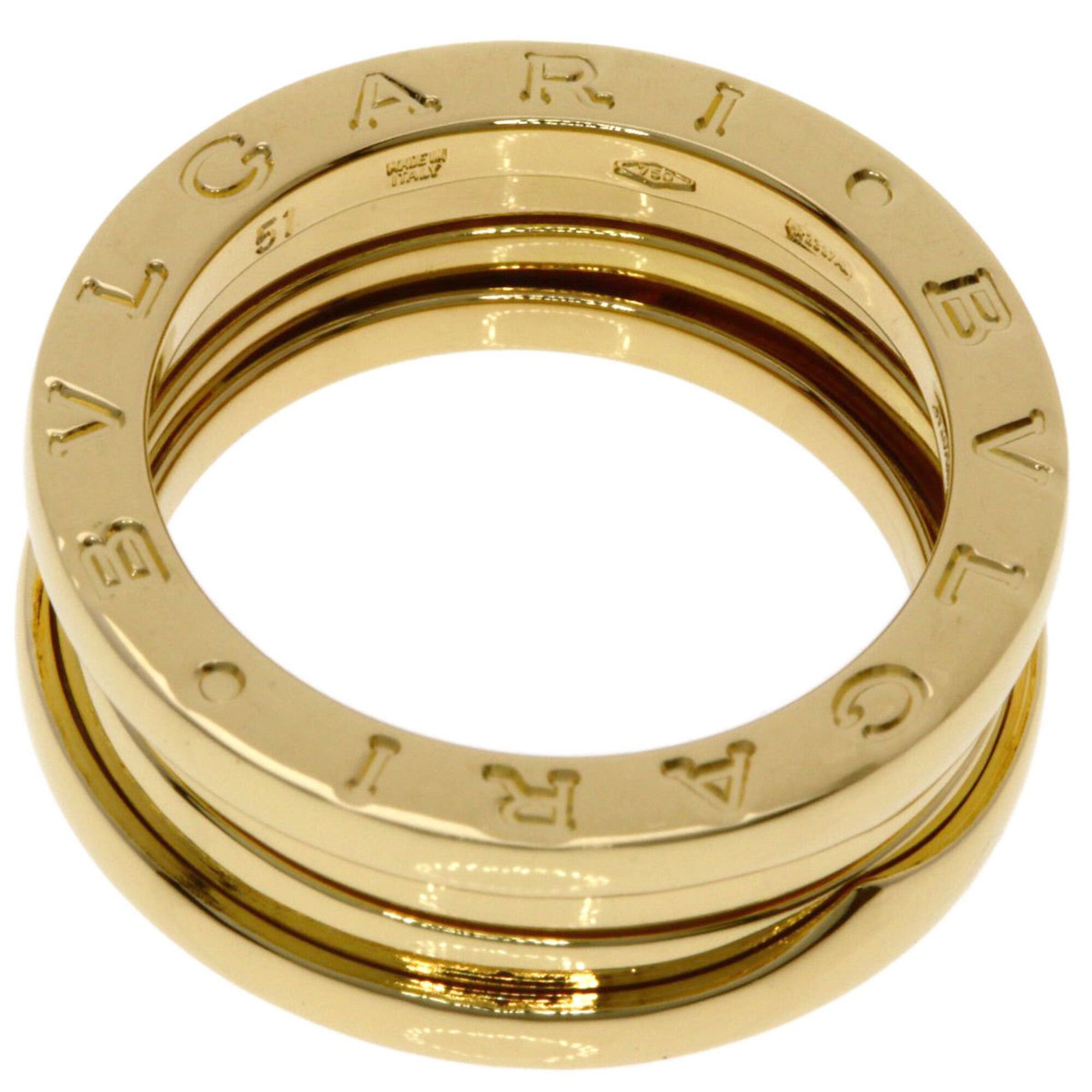Bvlgari BVLGARI B-zero1 2-band ring #51, 18K yellow gold, women's. Size ONE SIZE - 4 Thumbnail