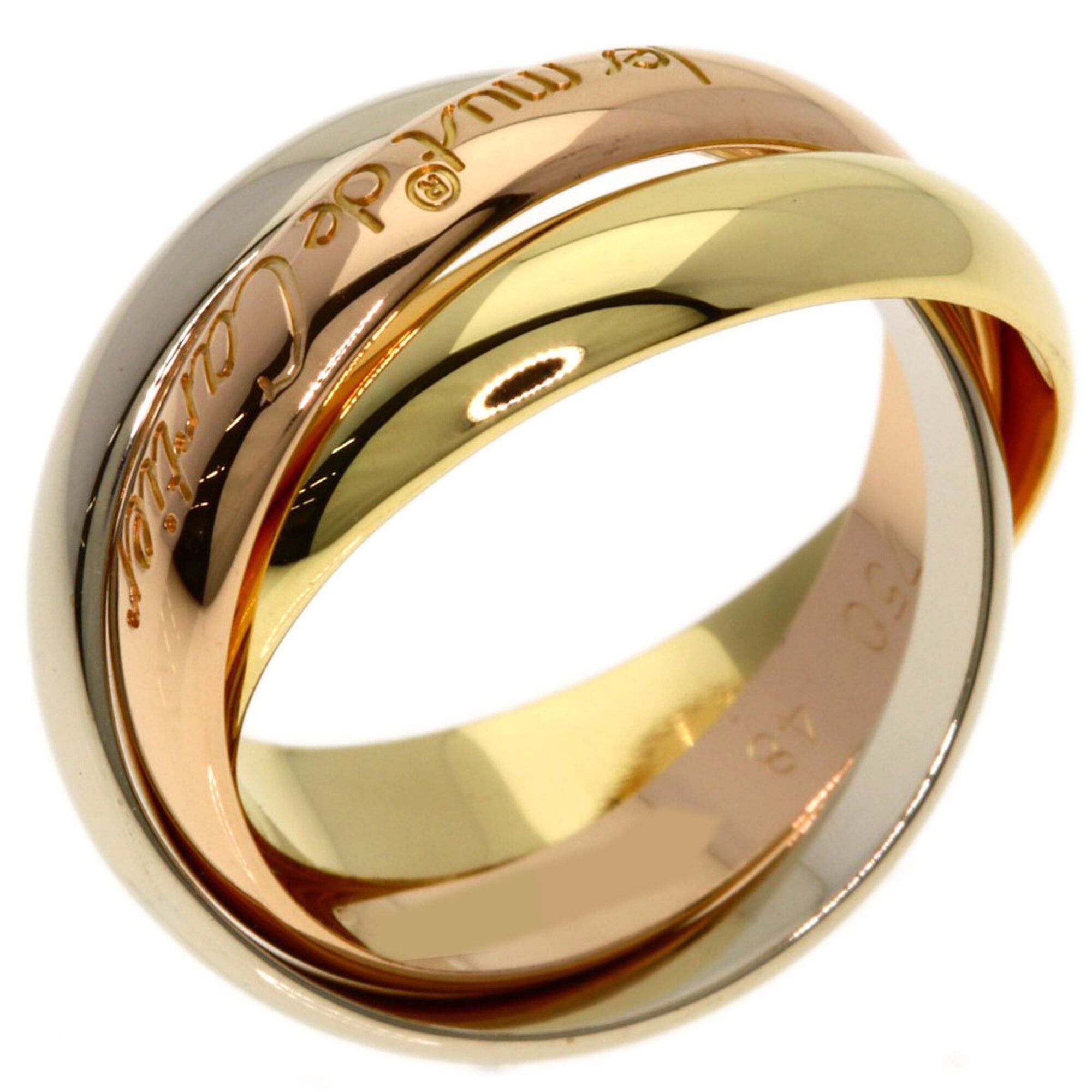Cartier Cartier Trinity #48 Ring - 18K Yellow Gold/18K Pink White Gold Women's CARTIER Size ONE SIZE - 2 Thumbnail