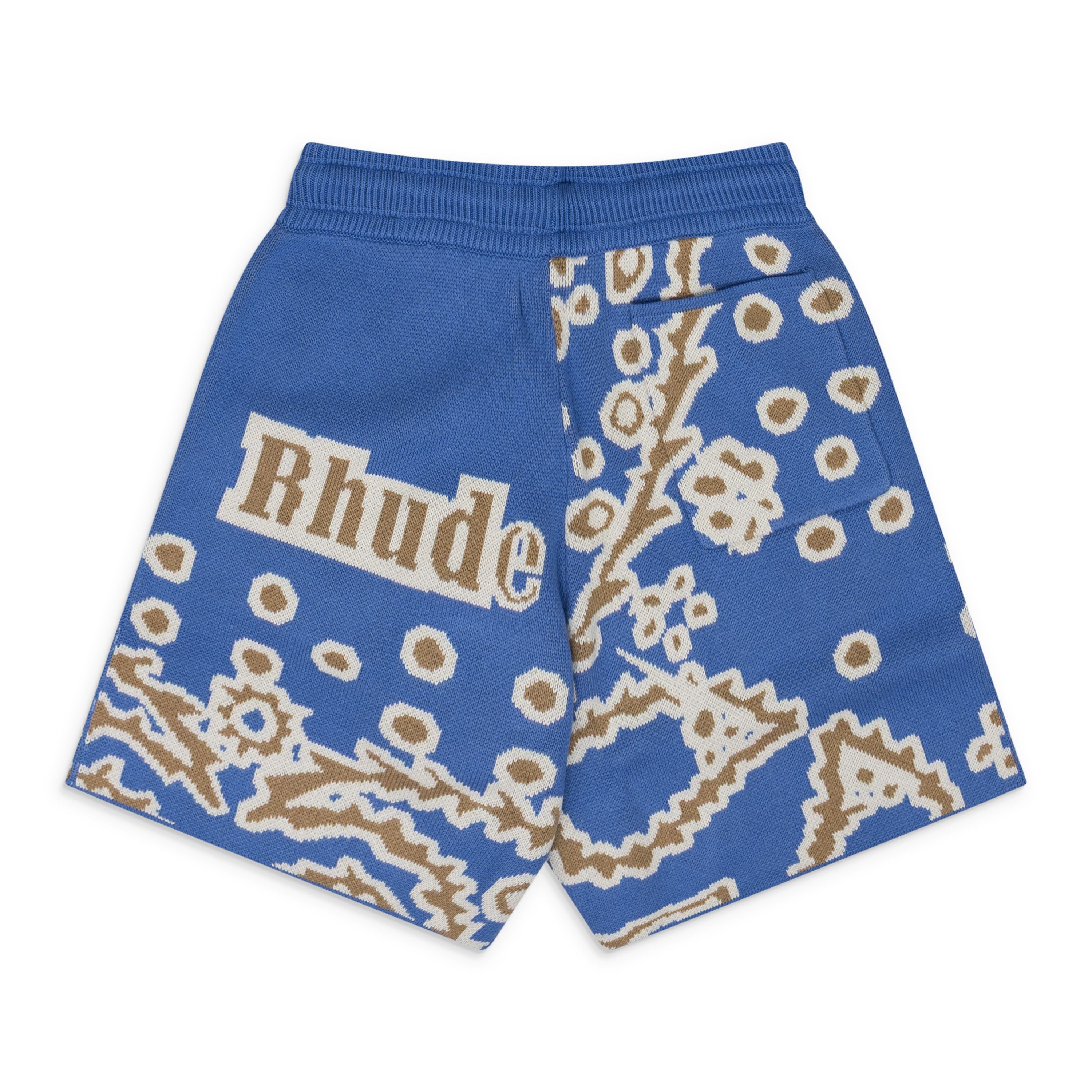 Rhude Knit Bandana Shorts SIZE XS Size US 30 / EU 46 - 2 Thumbnail