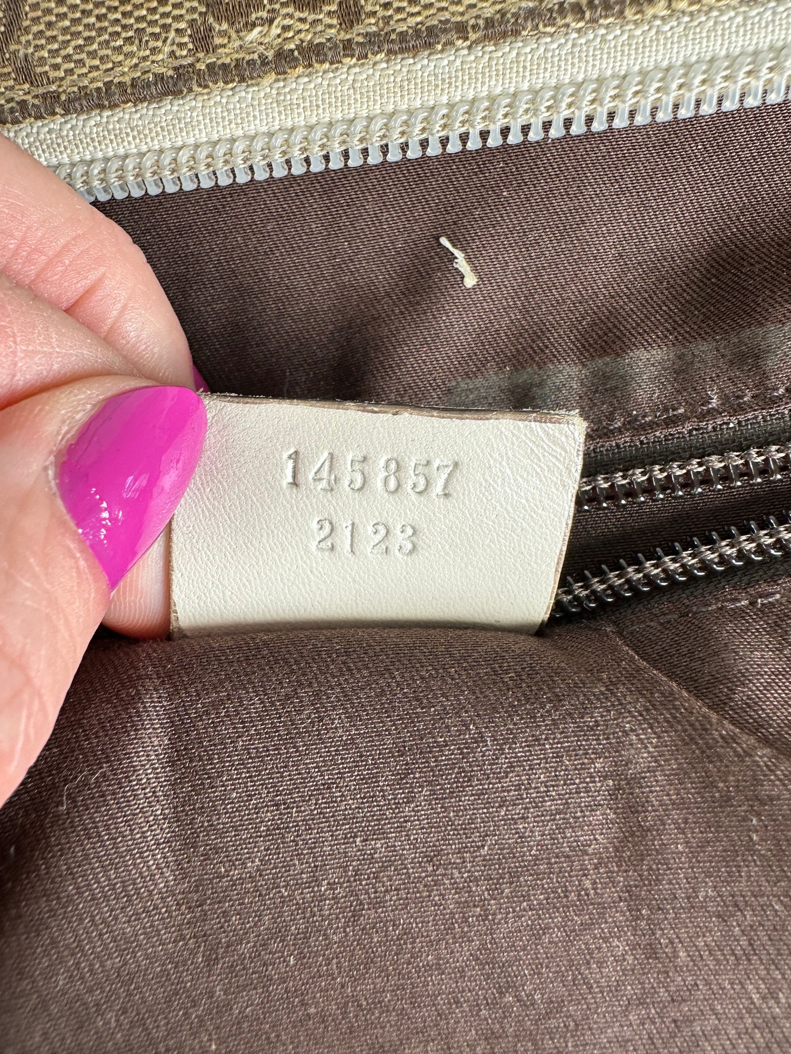 Gucci Vintage GG Monogram Canvas Crossbody Bag Brown Ivory Size ONE SIZE - 8 Thumbnail