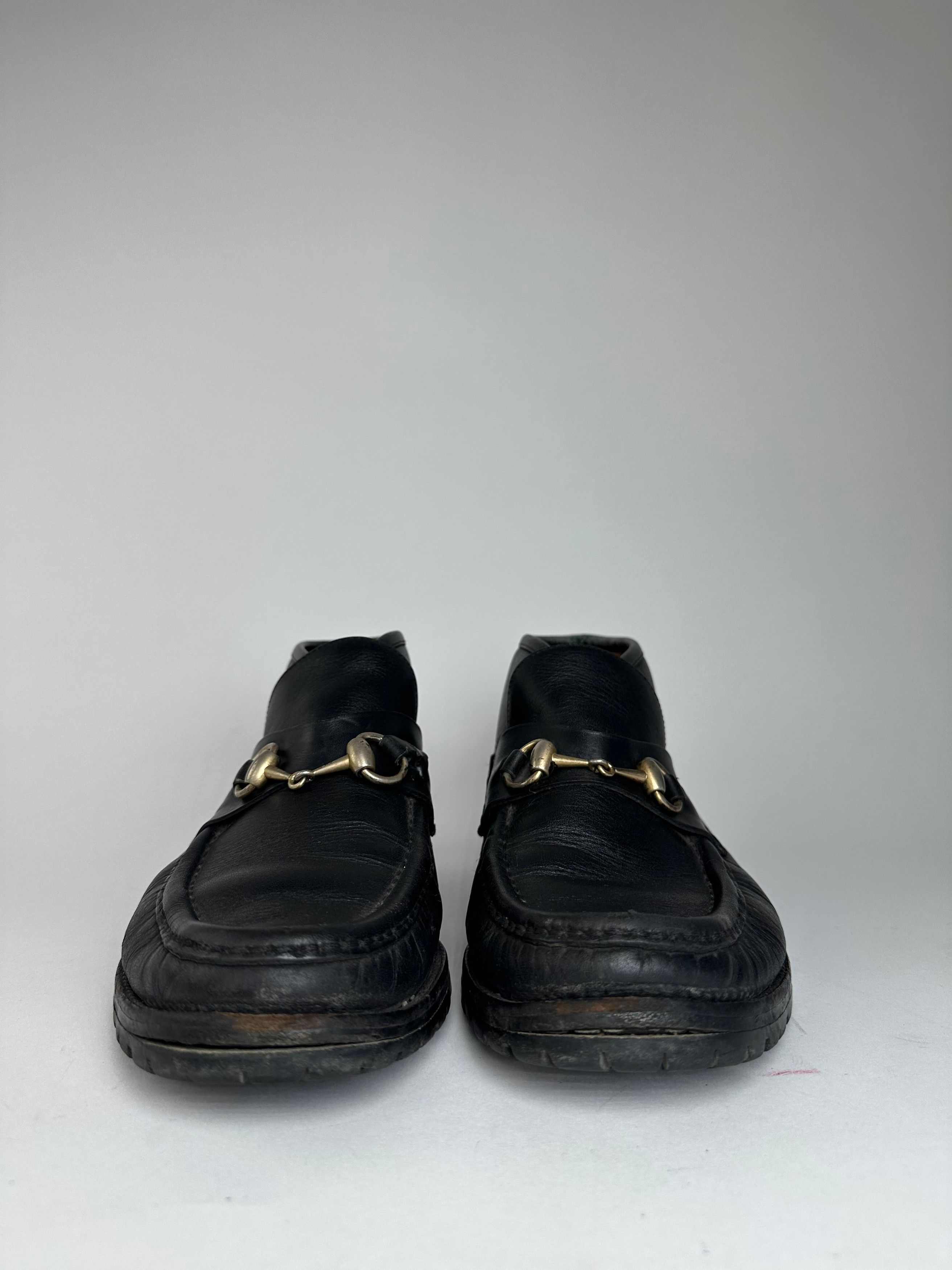 Gucci Vintage Horsebit Smooth Leather Ankle Boots Black EU40,5E Size US 9.5 / IT 39.5 - 2 Thumbnail