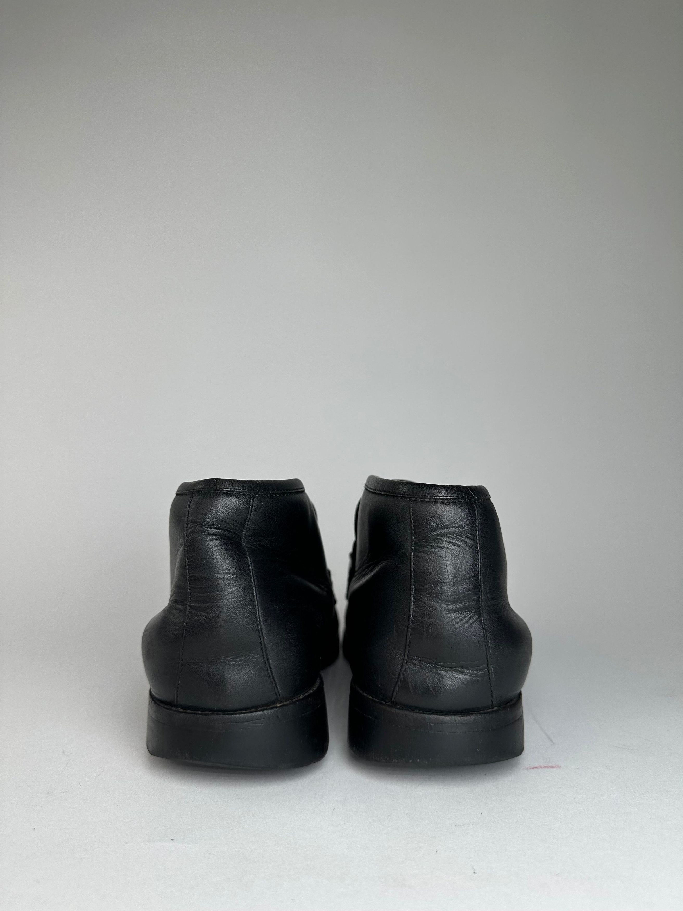 Gucci Vintage Horsebit Smooth Leather Ankle Boots Black EU40,5E Size US 9.5 / IT 39.5 - 3 Thumbnail