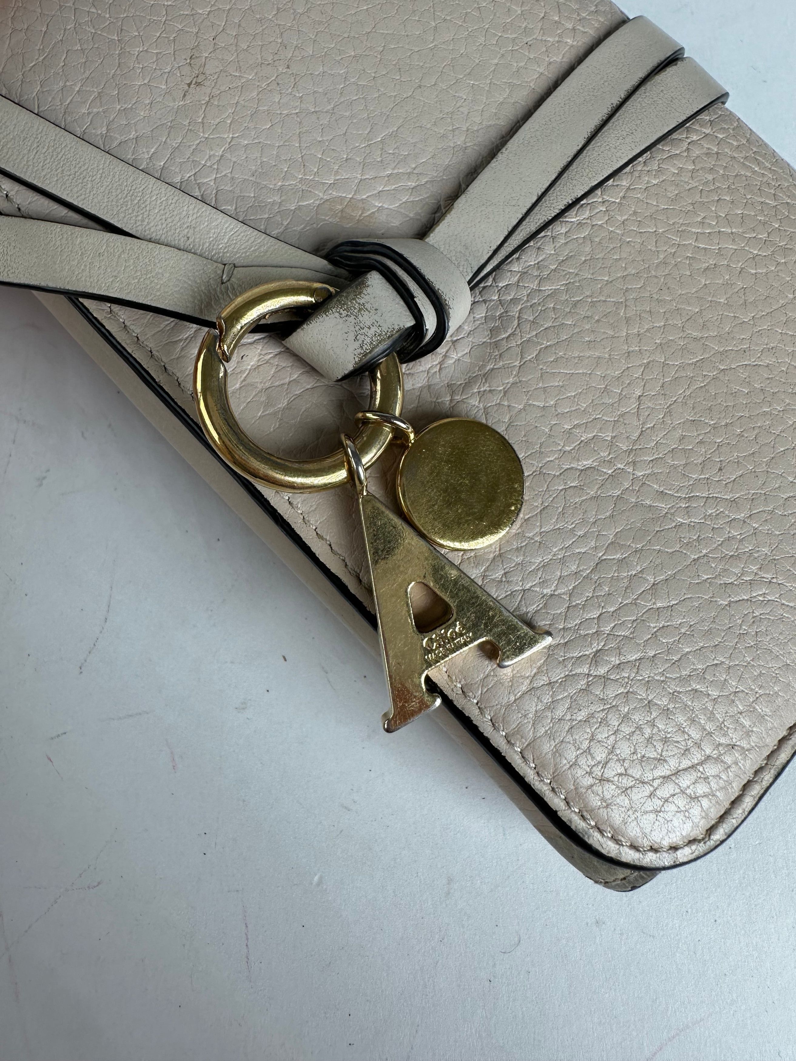 Chloe Vintage Chloé Alphabet Grained Leather Compact Wallet Nude Size ONE SIZE - 8 Thumbnail