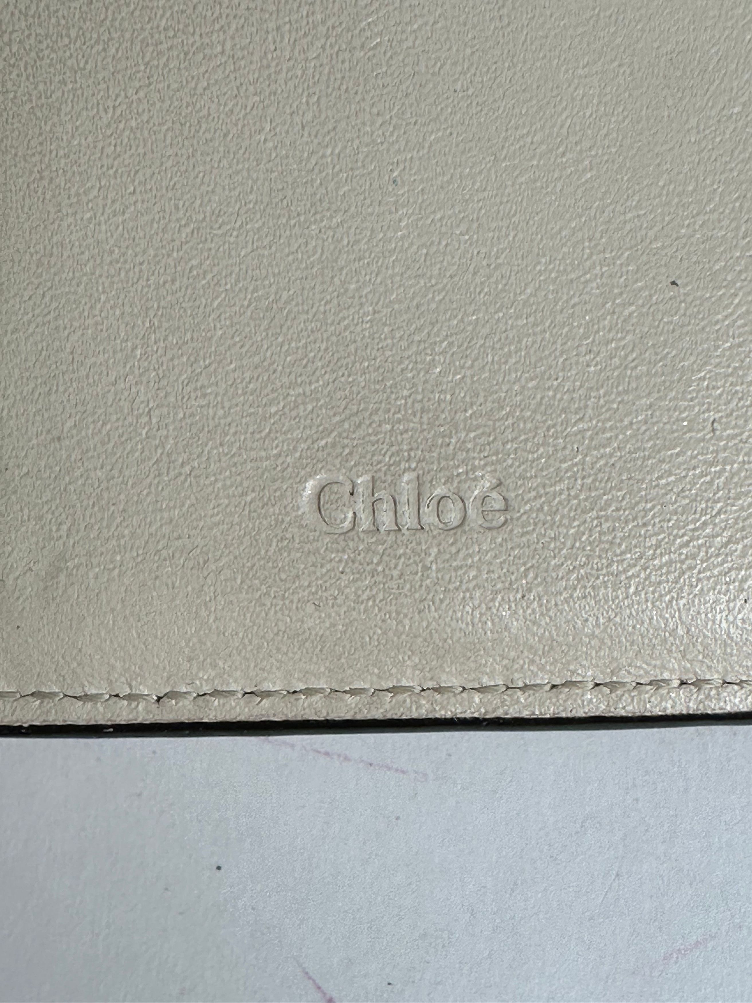 Chloe Vintage Chloé Alphabet Grained Leather Compact Wallet Nude Size ONE SIZE - 4 Thumbnail