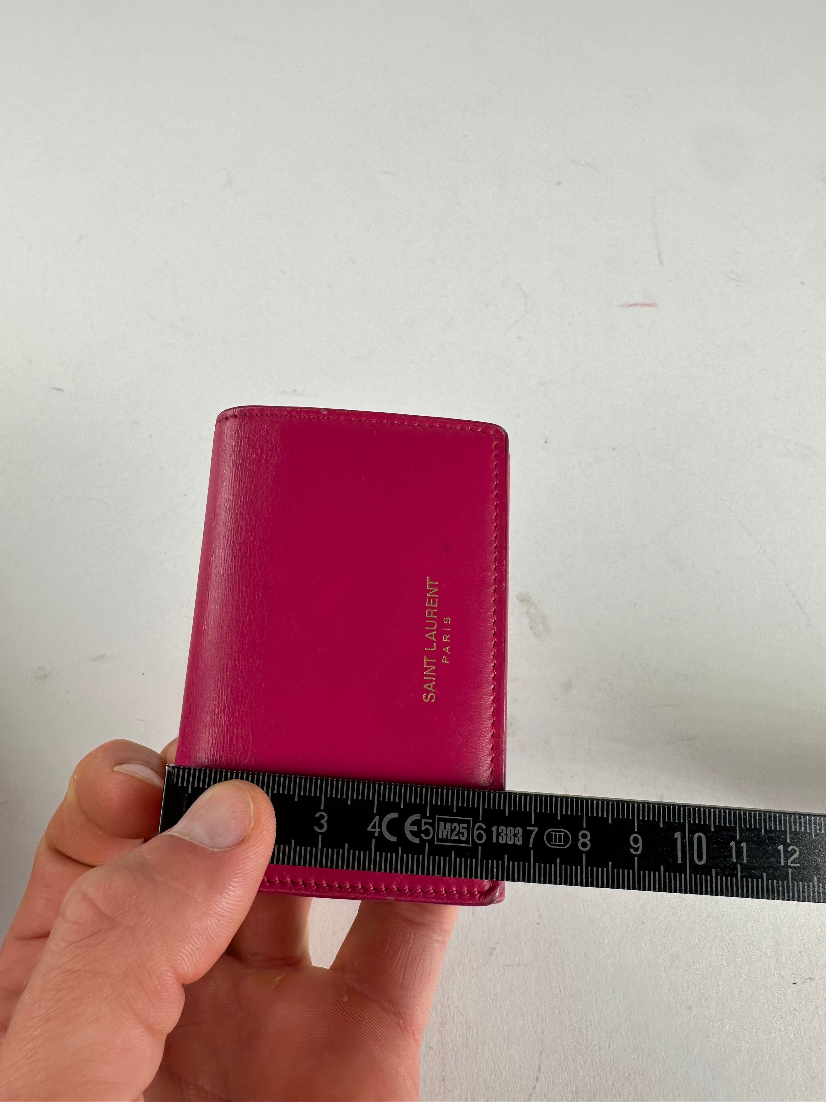 Other Saint Laurent Paris Smooth Leather Key Case Fuchsia Size ONE SIZE - 10 Thumbnail