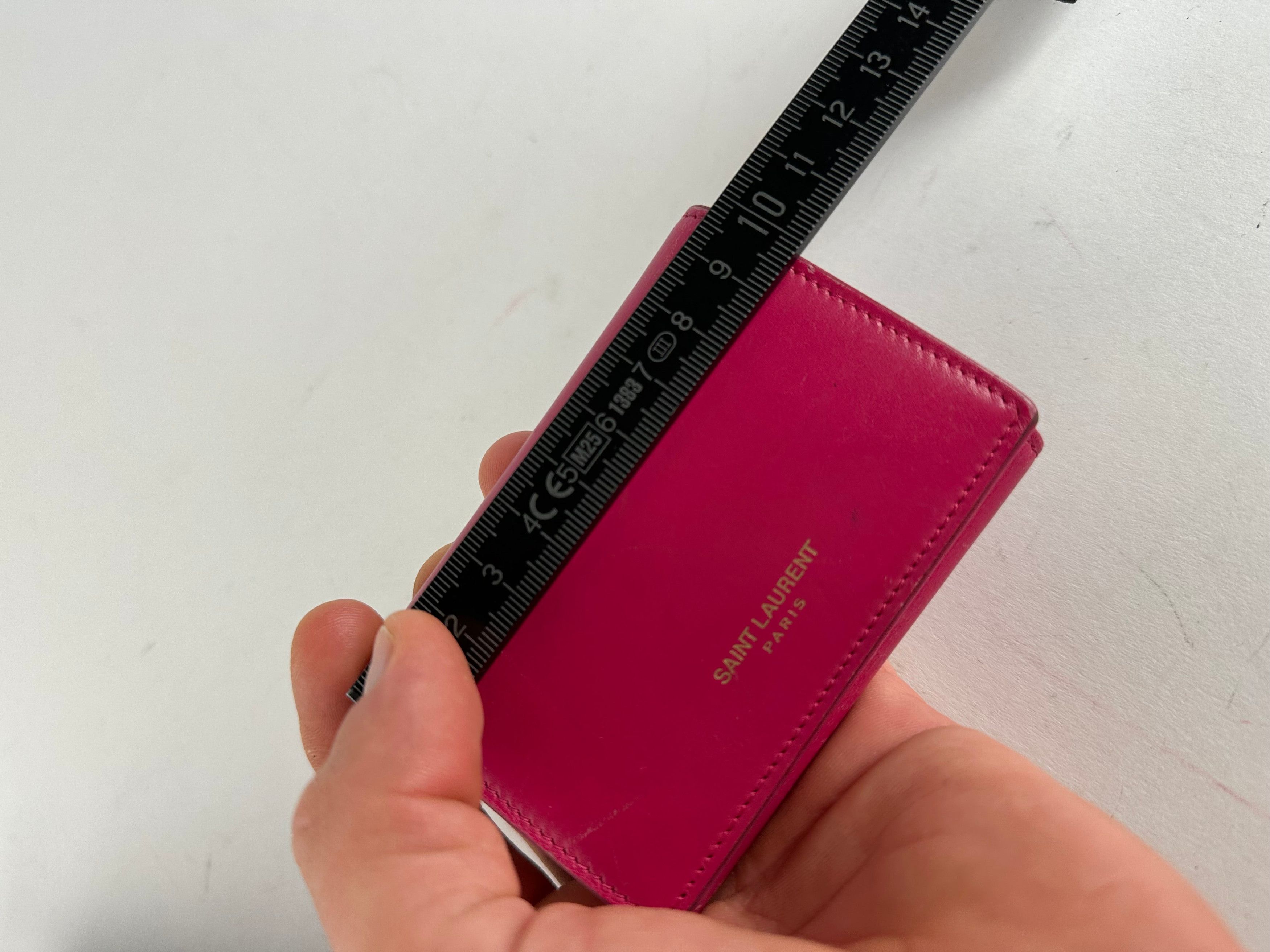 Other Saint Laurent Paris Smooth Leather Key Case Fuchsia Size ONE SIZE - 9 Thumbnail