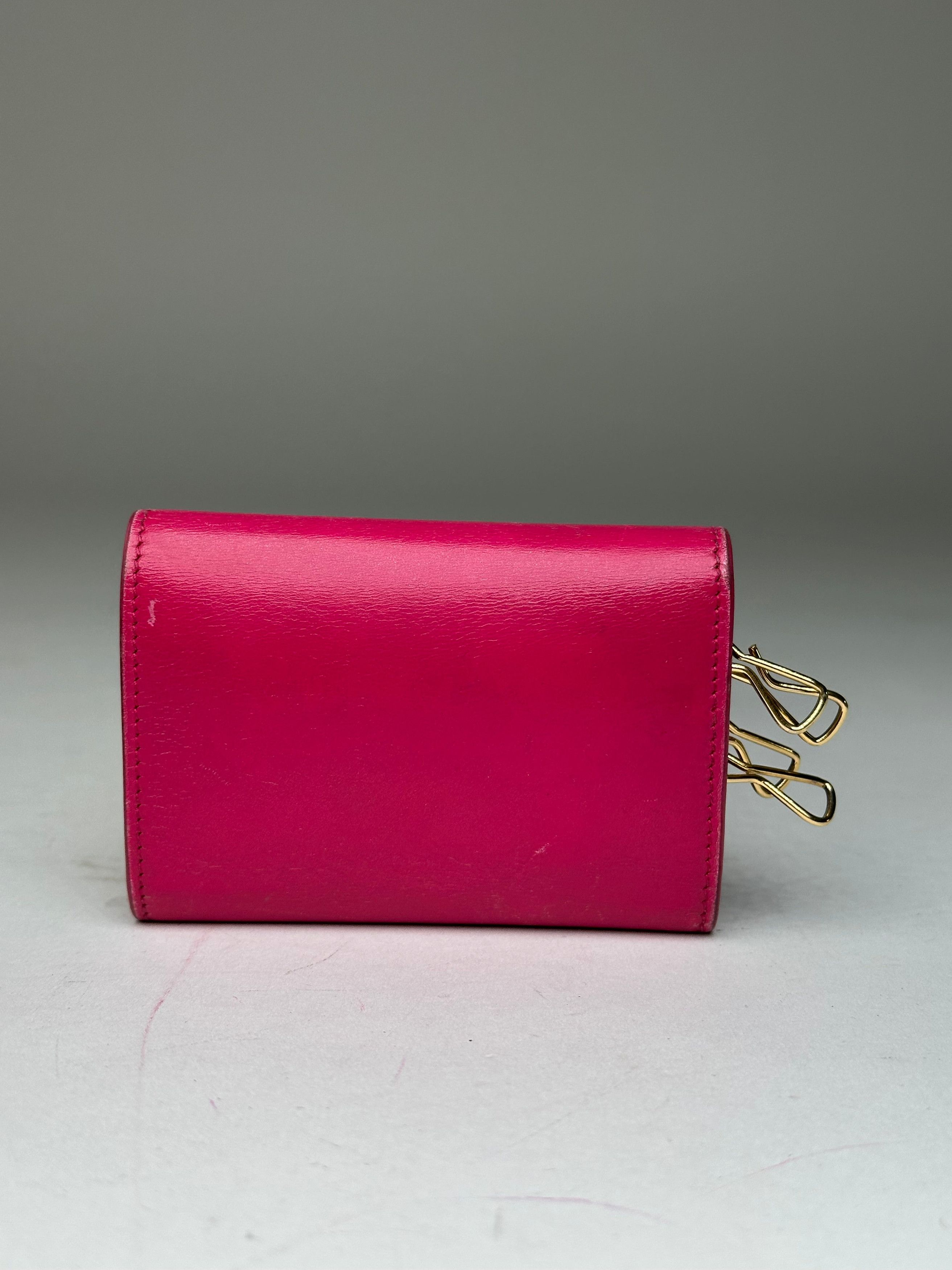 Other Saint Laurent Paris Smooth Leather Key Case Fuchsia Size ONE SIZE - 12 Thumbnail