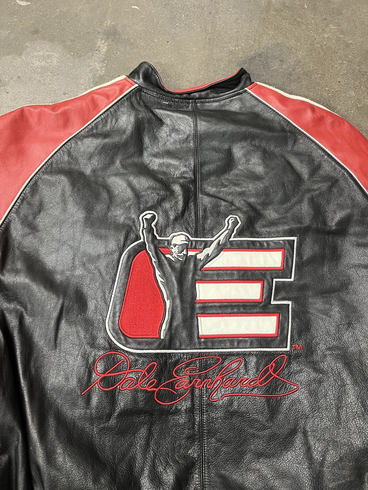 NASCAR × Vintage × Wilsons Leather Vintage 1990s Wilson's Leather Dale Earnhardt Leather Jacket Size XXL Size US XXL / EU 58 / 5 - 5 Thumbnail