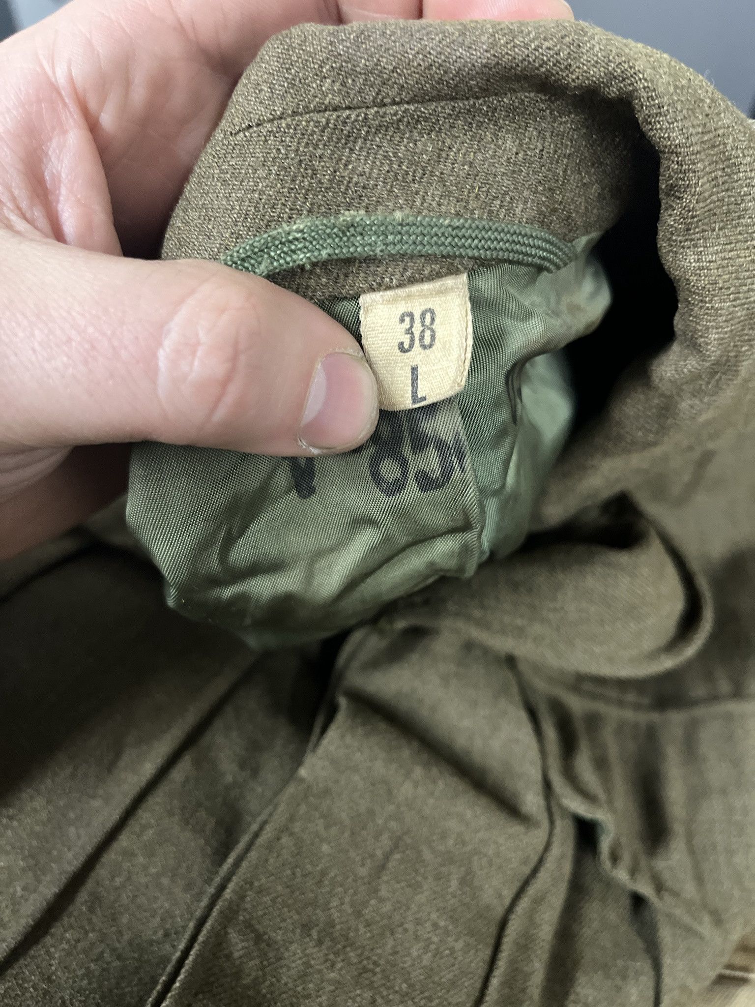 Vintage Vintage 1970s Military Distressed Wool Ike Jacket Size 38L Size US S / EU 44-46 / 1 - 3 Thumbnail
