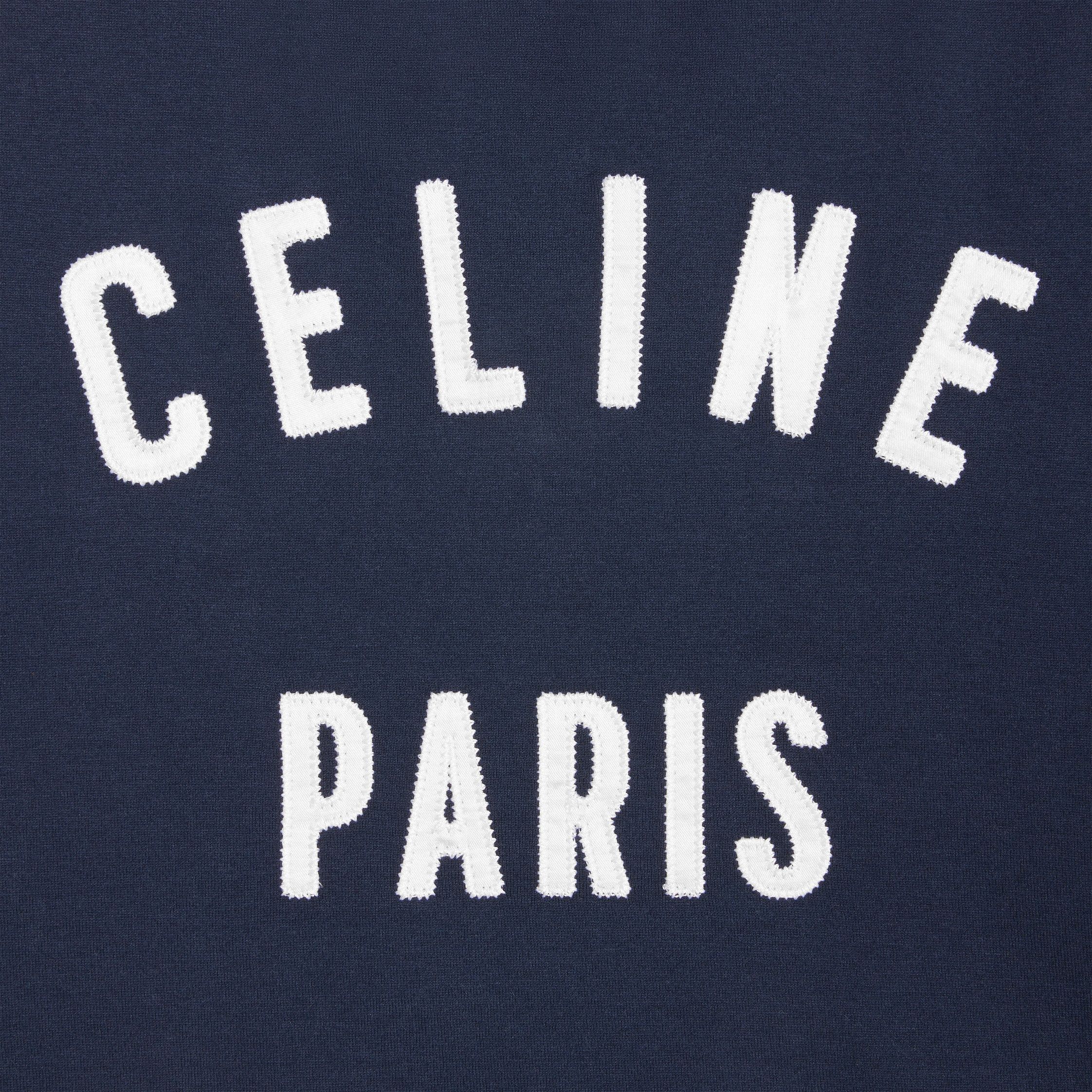 Celine CELINE PARIS TANK TOP IN COTTON JERSEY navy/off white Size XS / US 0-2 / IT 36-38 - 4 Thumbnail