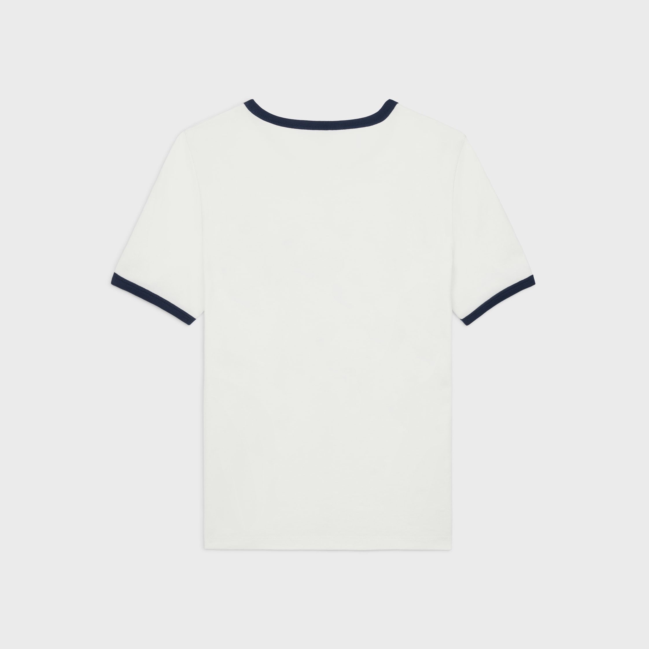 Celine CELINE ANCHOR 70'S T-SHIRT IN COTTON JERSEY off white/navy Size M / US 6-8 / IT 42-44 - 2 Thumbnail
