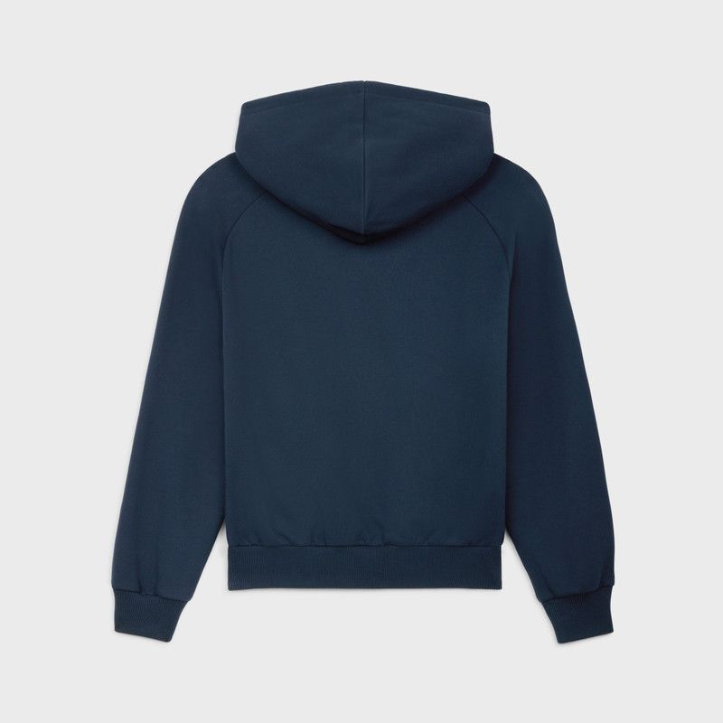 Celine celine anchor 70's hoodie in cotton fleece navy/cream Size XL / US 12-14 / IT 48-50 - 2 Thumbnail
