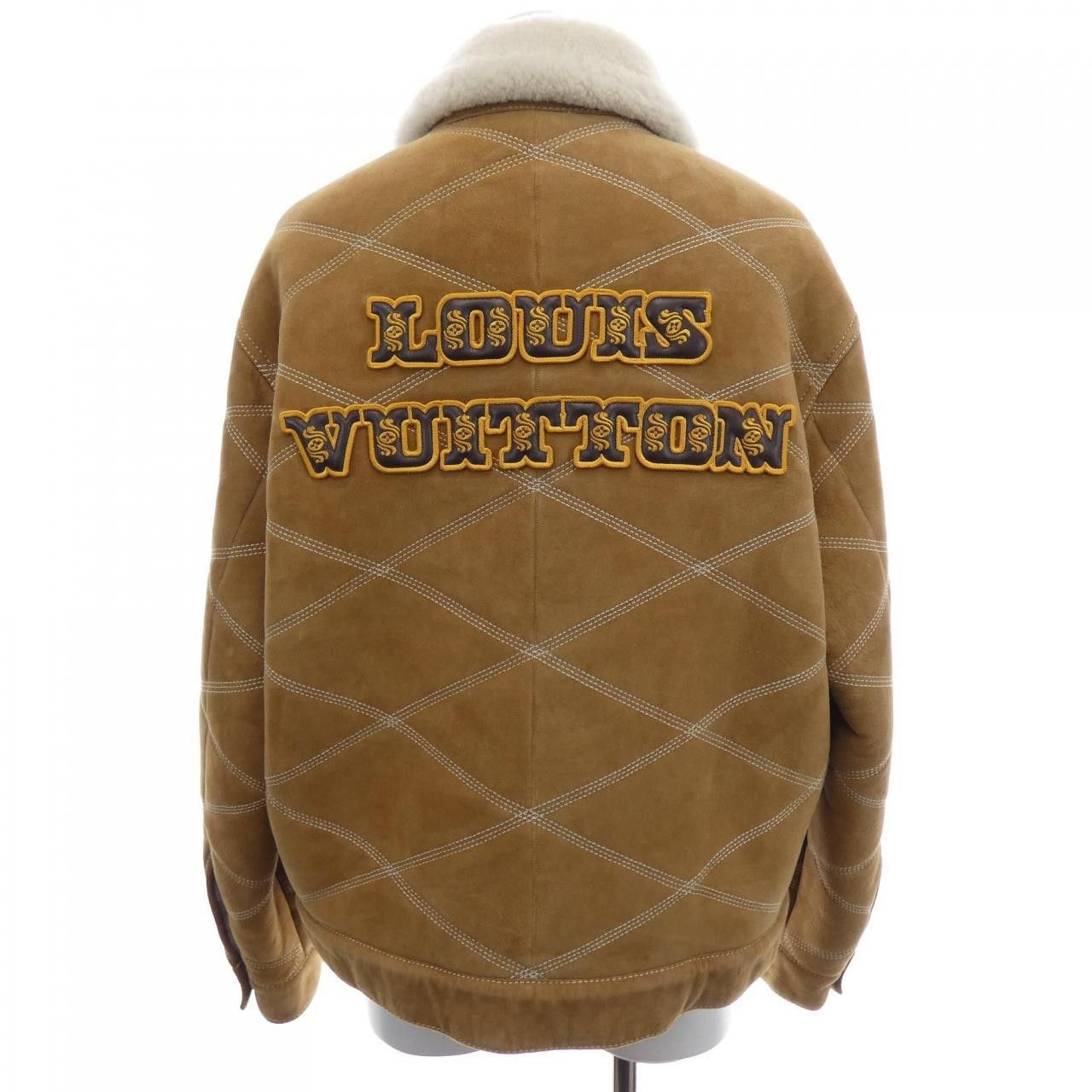 Louis Vuitton Louis Vuitton Louis Vuitton Embroidered Shearling Workwear Shearling Jacket Fur Outerwear HRL90EMLS DUTY FREE for USA Size ONE SIZE - 2 Thumbnail