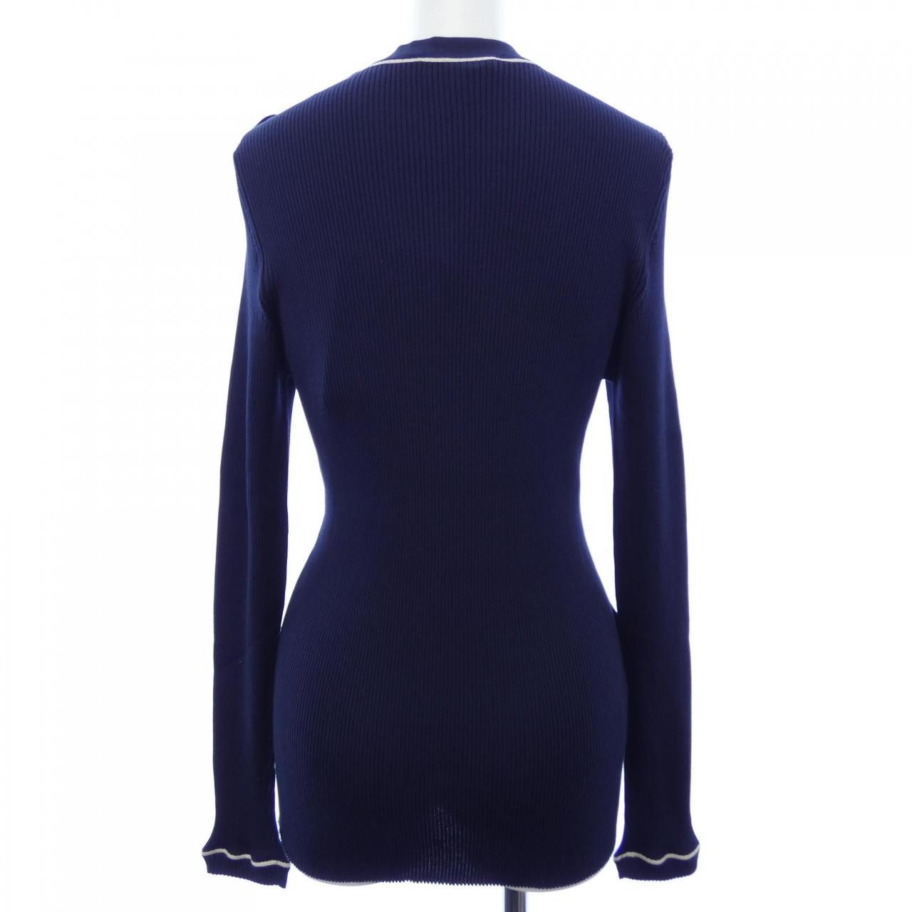 Prada Prada Prada Silk Crewneck Sweater Textile Tops P24A2U S232 13F4 DUTY FREE for USA Size ONE SIZE - 2 Thumbnail