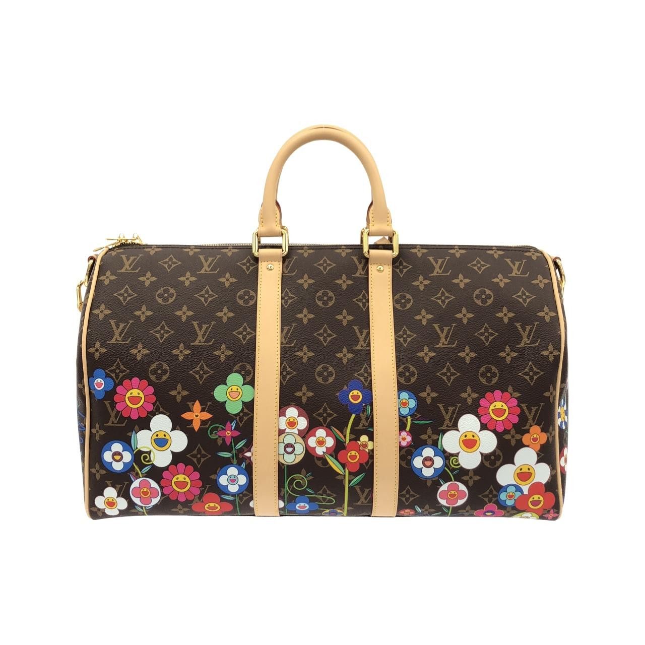 Louis Vuitton Louis Vuitton Louis Vuitton Keepall Bandouliere Monogram Boston Bag Textile Travel Bag M14182 DUTY FREE for USA Size ONE SIZE - 2 Thumbnail