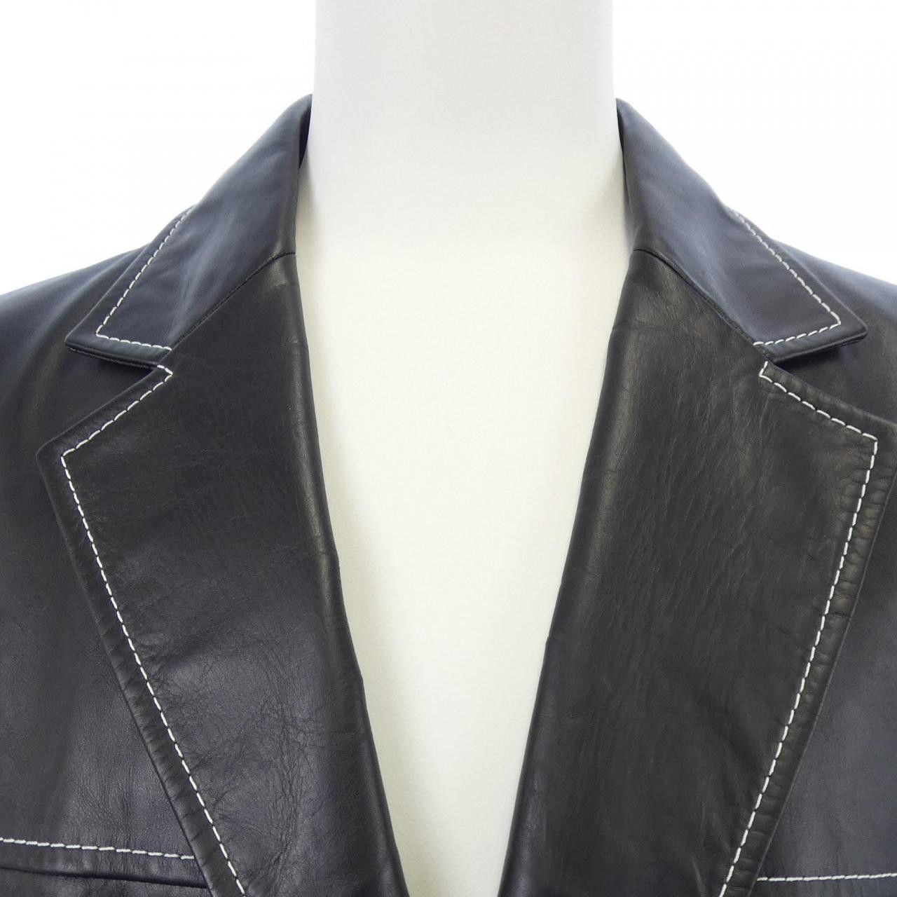 Versace Versace Versace Leather Jacket Leather Outerwear A85136 DUTY FREE for USA Size ONE SIZE - 5 Thumbnail