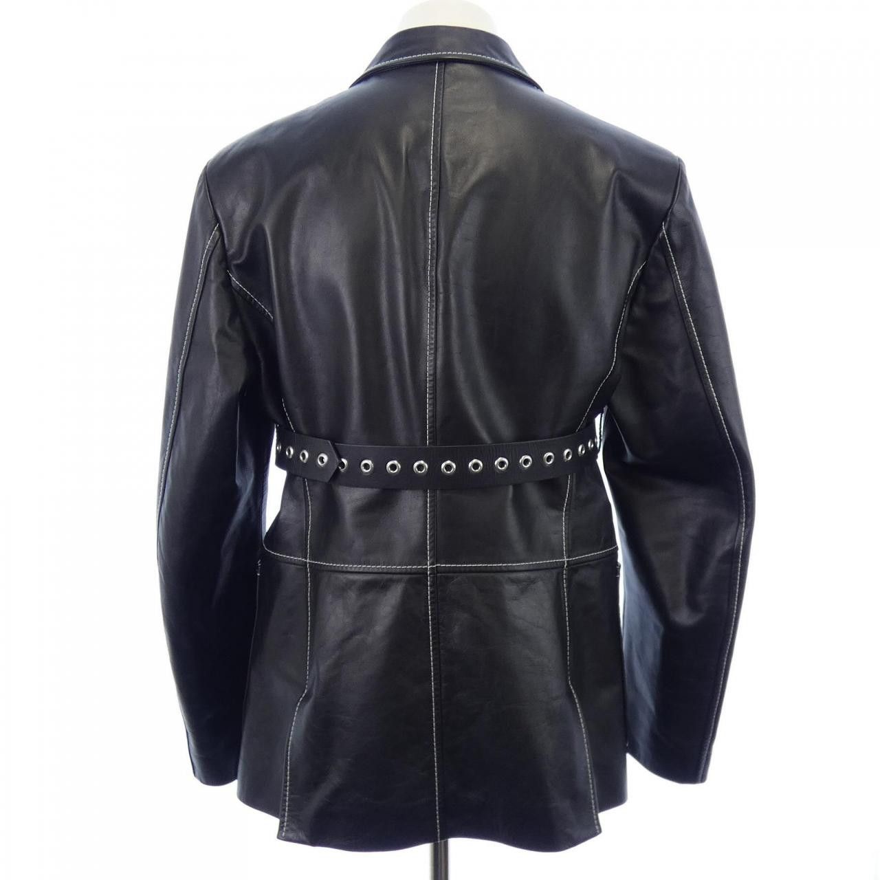 Versace Versace Versace Leather Jacket Leather Outerwear A85136 DUTY FREE for USA Size ONE SIZE - 2 Thumbnail