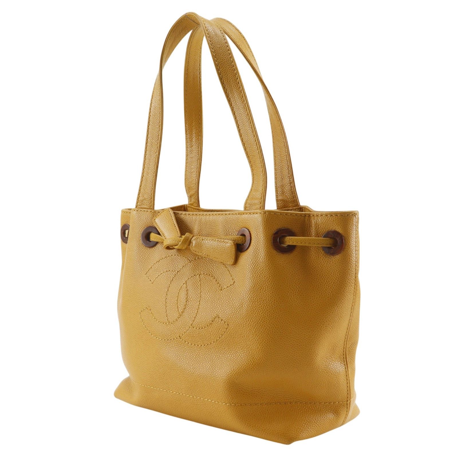 Chanel Chanel Chanel Coco Mark Caviar Skin Tote Bag Leather Tote Bag DUTY FREE for USA Size ONE SIZE - 2 Thumbnail