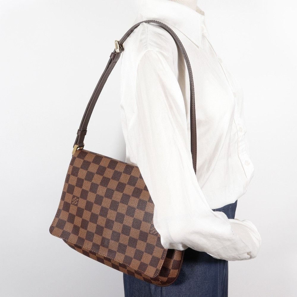 Louis Vuitton Louis Vuitton Louis Vuitton Musette Tango Damier Canvas Shoulder Bag Textile Shoulder Bag N51255 DUTY FREE for USA Size ONE SIZE - 14 Thumbnail