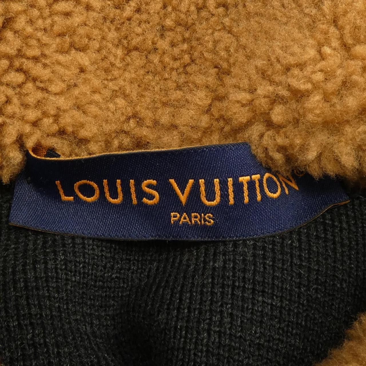 Louis Vuitton Louis Vuitton Louis Vuitton Knit Shearling Collar Jacket Textile Outerwear HON33WZLL DUTY FREE for USA Size ONE SIZE - 5 Thumbnail
