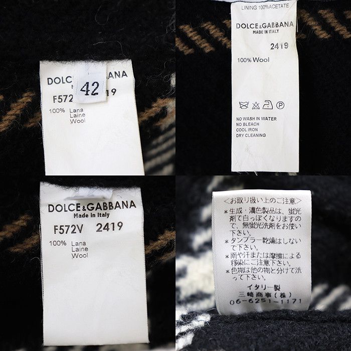 Dolce & Gabbana Dolce & Gabbana Dolce&Gabbana Wool Tweed Fox Fur Coat Textile Outerwear DUTY FREE for USA Size ONE SIZE - 11 Thumbnail