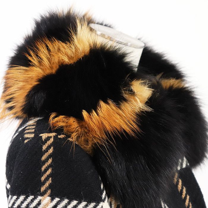 Dolce & Gabbana Dolce & Gabbana Dolce&Gabbana Wool Tweed Fox Fur Coat Textile Outerwear DUTY FREE for USA Size ONE SIZE - 4 Thumbnail