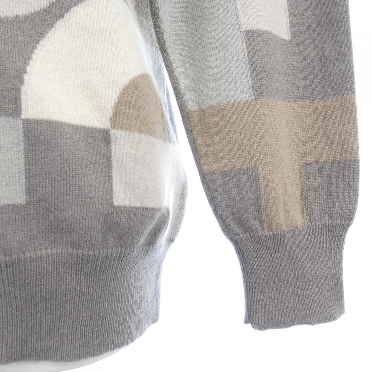 Hermes Hermes Hermes Cashmere Knit Textile Tops DUTY FREE for USA Size ONE SIZE - 6 Thumbnail