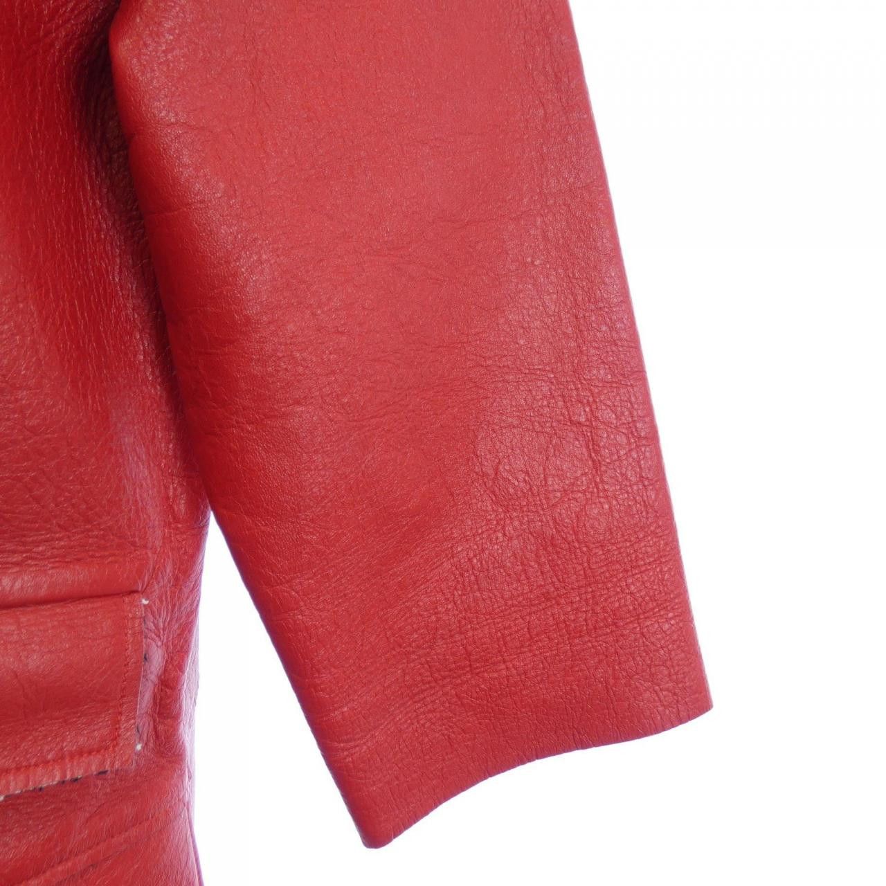 Chanel Chanel Chanel Lambskin Coat Leather Outerwear P45898C00209 DUTY FREE for USA Size ONE SIZE - 5 Thumbnail