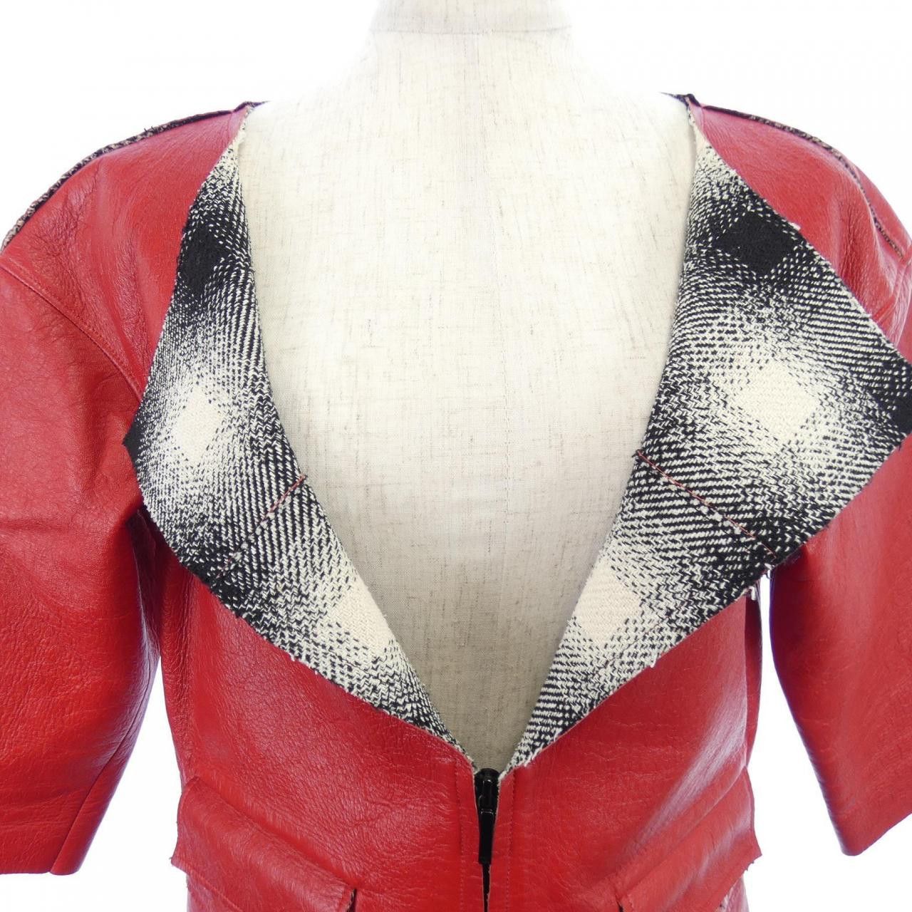 Chanel Chanel Chanel Lambskin Coat Leather Outerwear P45898C00209 DUTY FREE for USA Size ONE SIZE - 4 Thumbnail