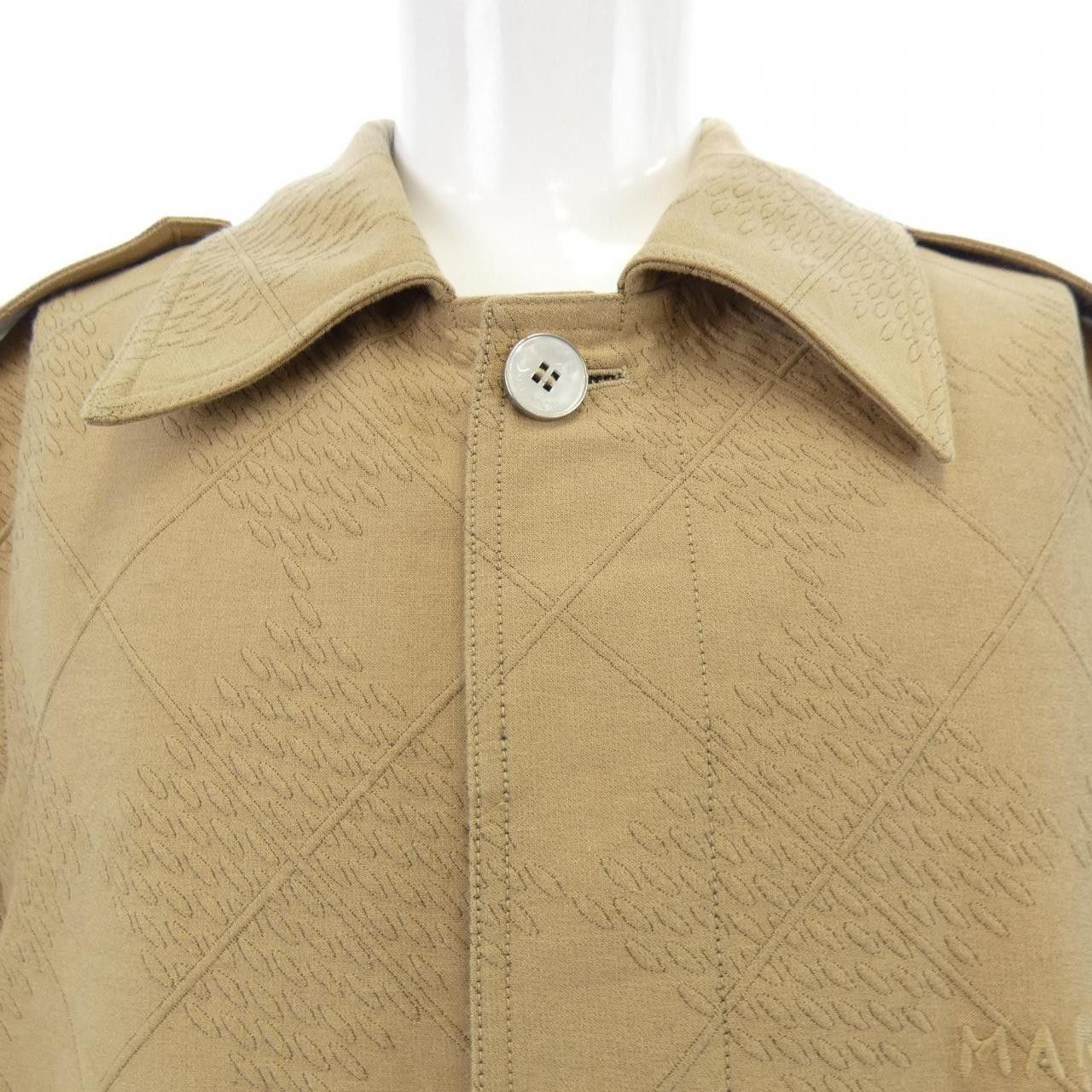 Louis Vuitton Louis Vuitton Louis Vuitton Cotton Silk Blend Trench Coat Textile Outerwear HSK02EQCW DUTY FREE for USA Size ONE SIZE - 5 Thumbnail
