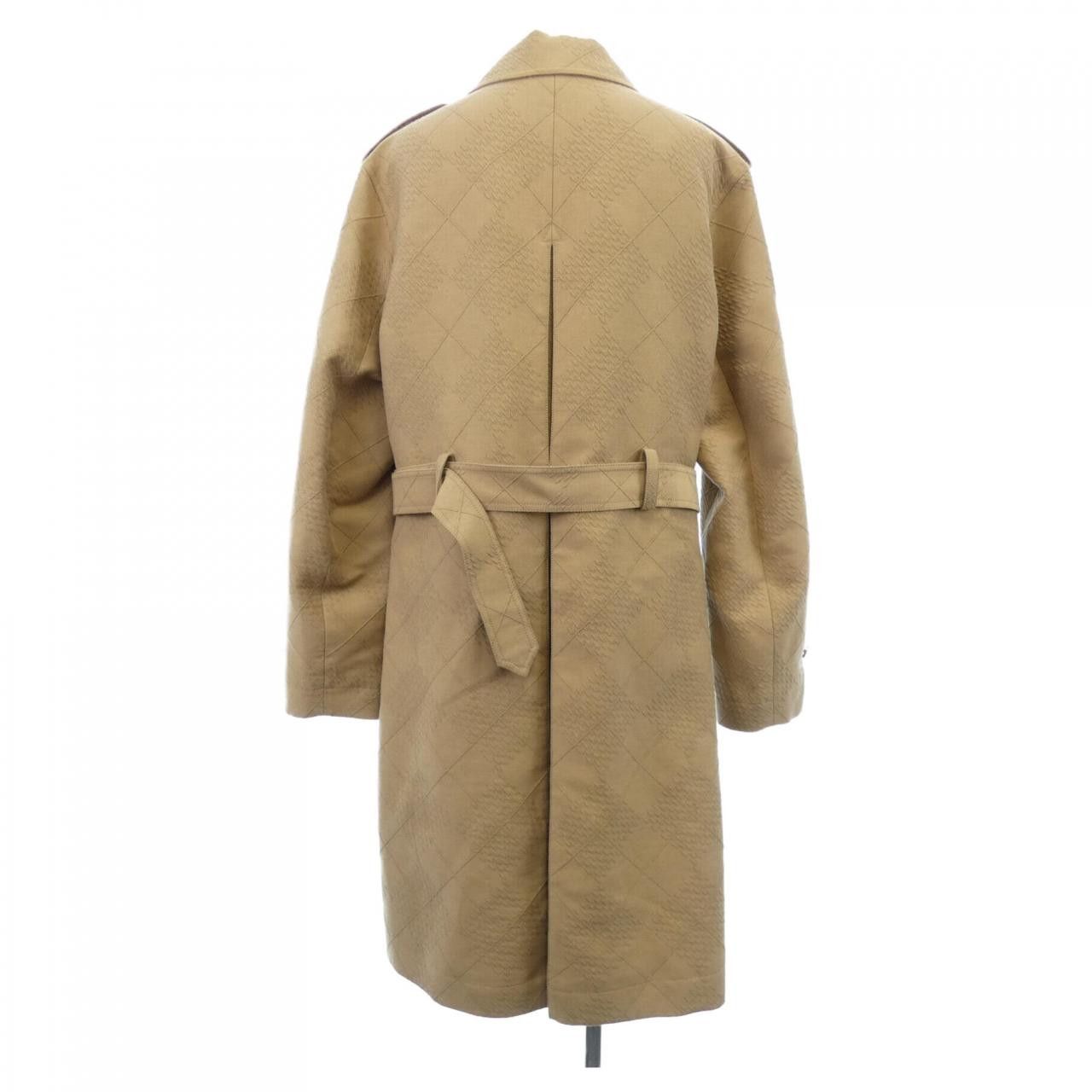 Louis Vuitton Louis Vuitton Louis Vuitton Cotton Silk Blend Trench Coat Textile Outerwear HSK02EQCW DUTY FREE for USA Size ONE SIZE - 2 Thumbnail