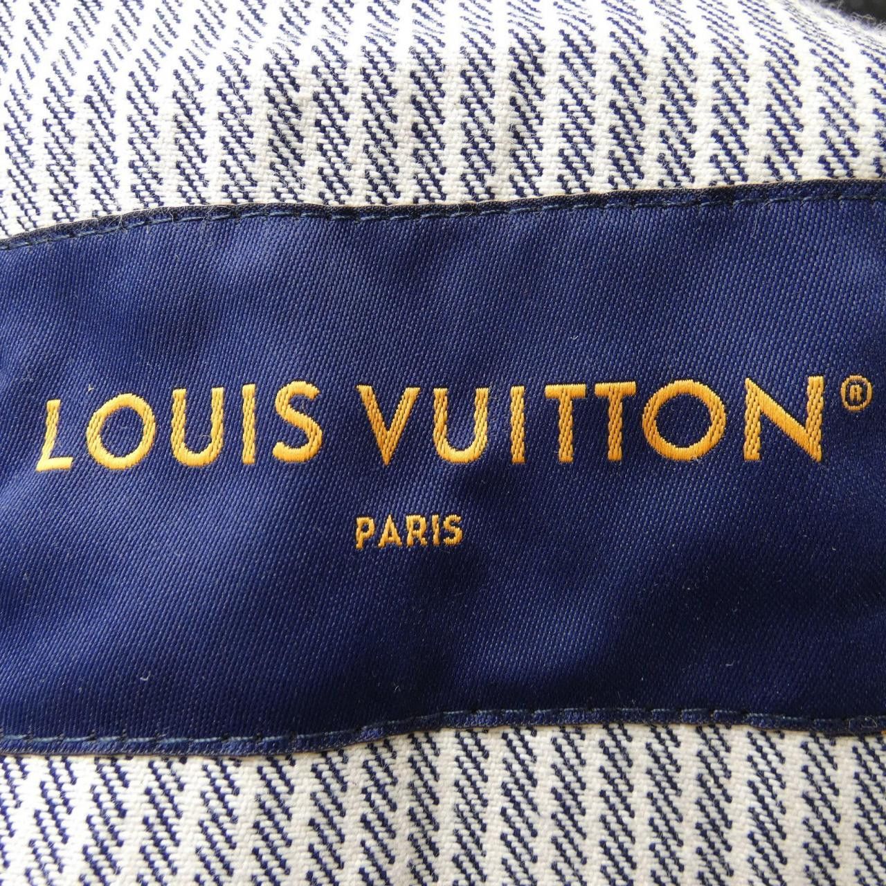 Louis Vuitton Louis Vuitton Louis Vuitton Hickory Damier Denim Jacket Textile Outerwear HRA76WMJP DUTY FREE for USA Size ONE SIZE - 4 Thumbnail
