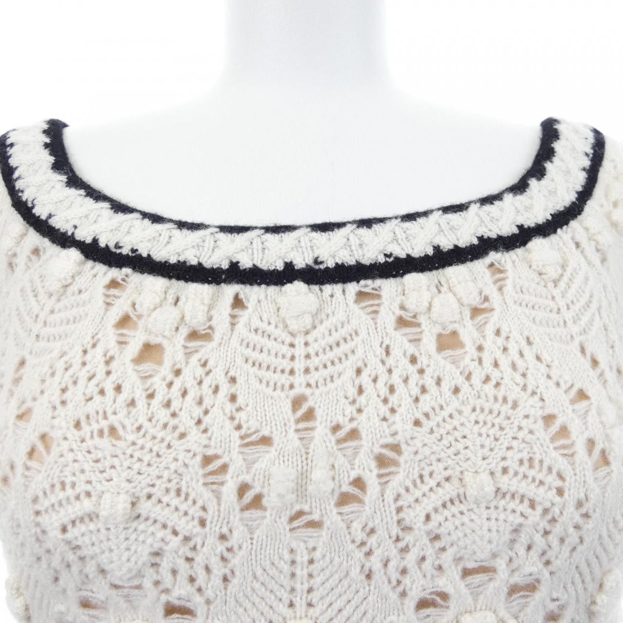 Chanel Chanel Chanel Dress 100% Cashmere Dress Textile Dresses P72132K10340 22C DUTY FREE for USA Size ONE SIZE - 6 Thumbnail
