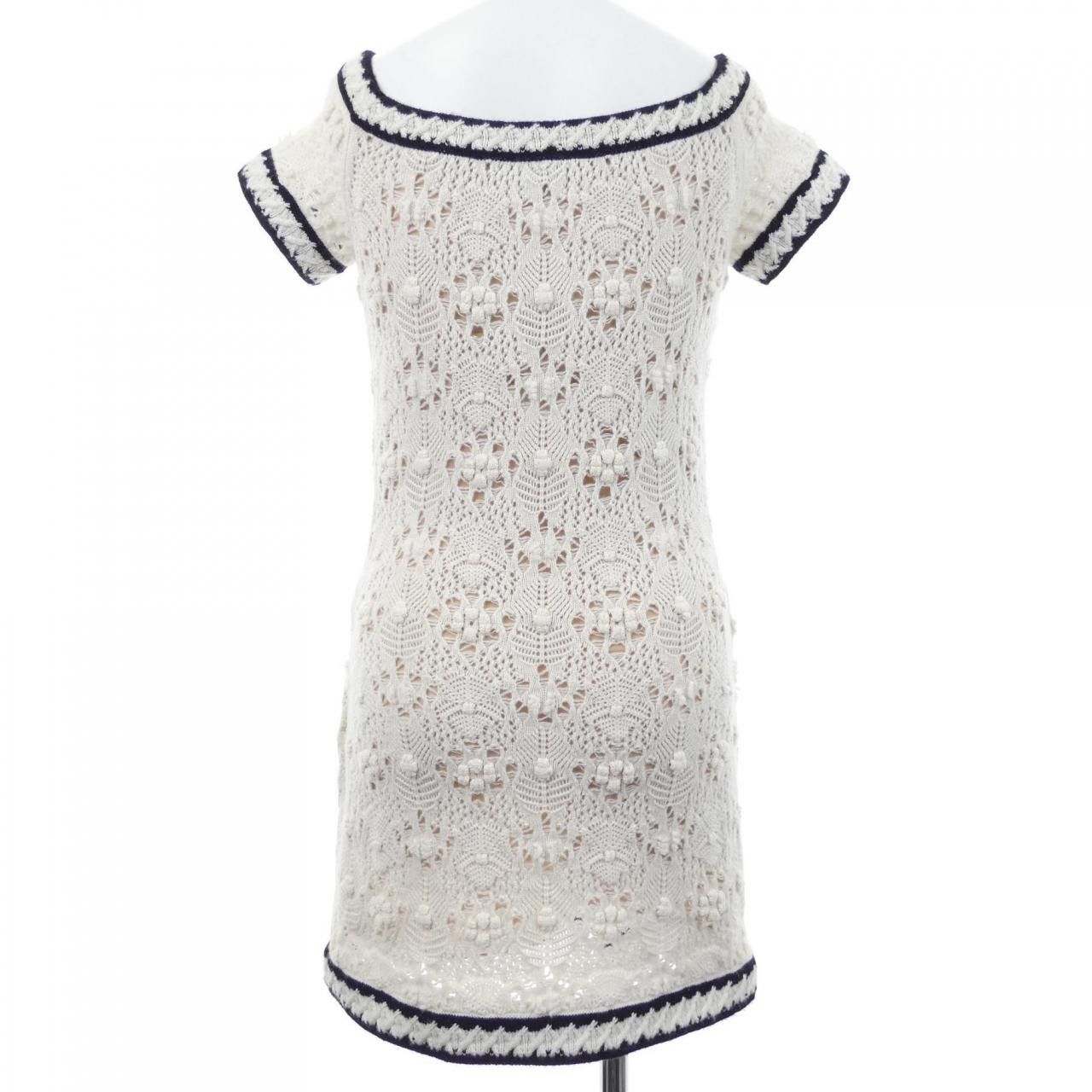 Chanel Chanel Chanel Dress 100% Cashmere Dress Textile Dresses P72132K10340 22C DUTY FREE for USA Size ONE SIZE - 2 Thumbnail