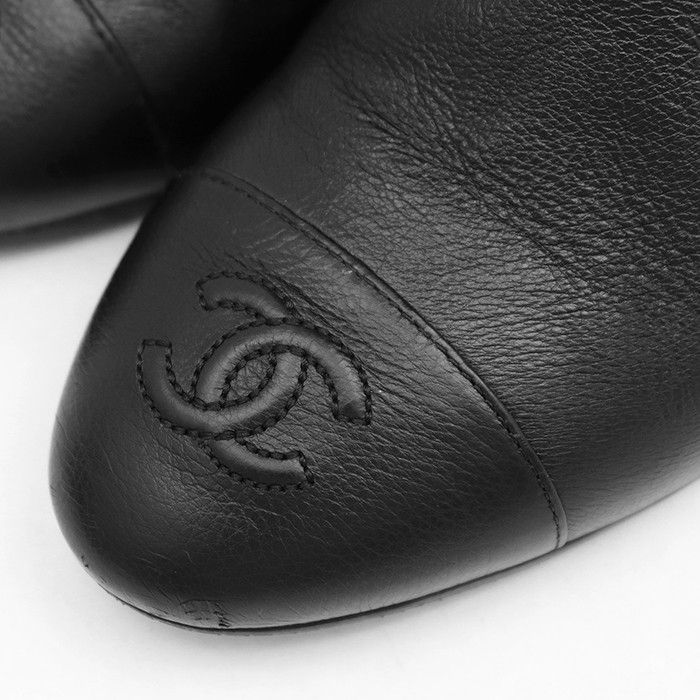 Chanel Chanel Chanel Grain Leather Boots Leather Shoes G36273 DUTY FREE for USA Size ONE SIZE - 2 Thumbnail