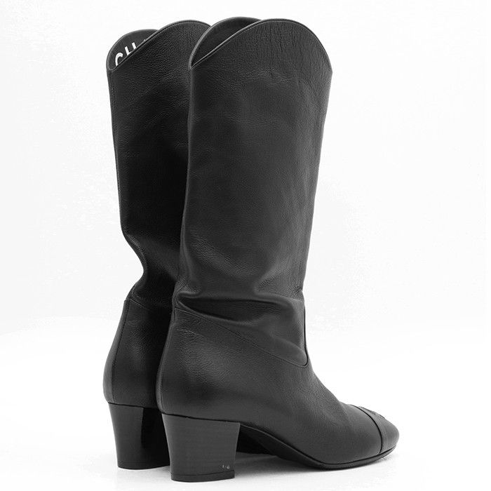 Chanel Chanel Chanel Grain Leather Boots Leather Shoes G36273 DUTY FREE for USA Size ONE SIZE - 3 Thumbnail