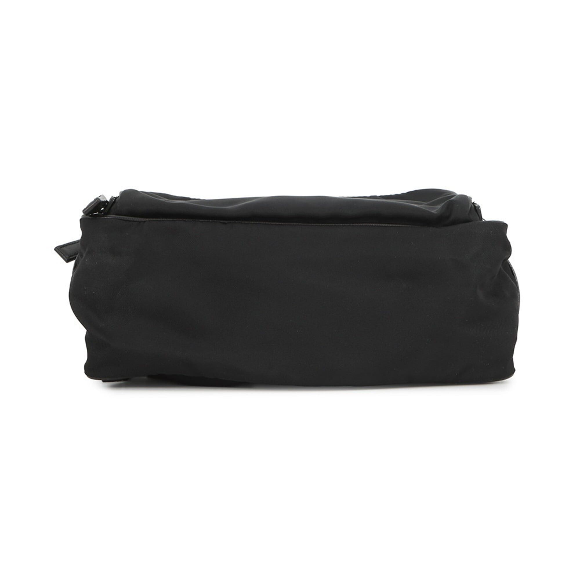 Prada Prada Triangle Clutch Bag, Nylon, 2N1655, Black, Second Handbag, PRADA Size ONE SIZE - 3 Thumbnail