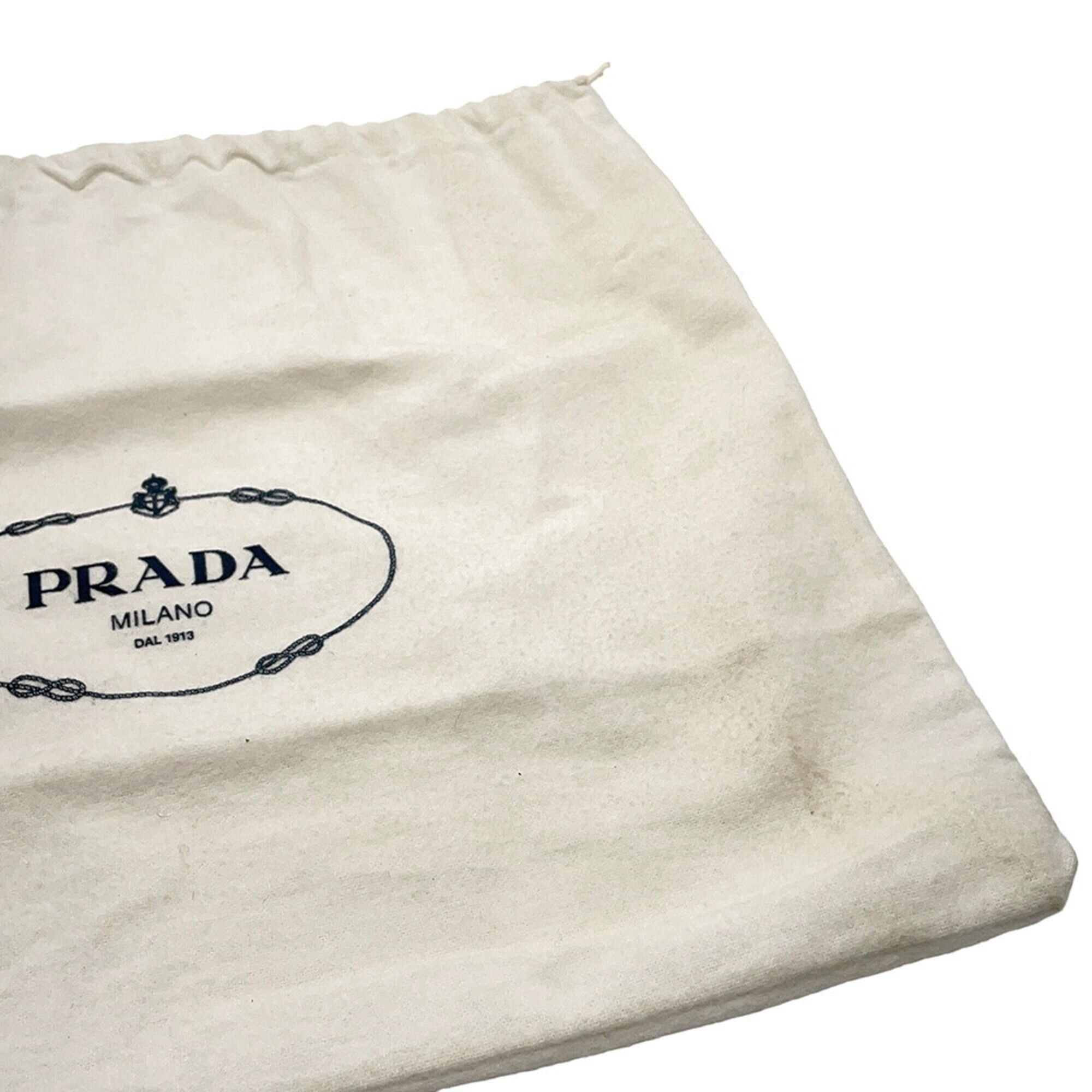 Prada Prada Triangle Clutch Bag, Nylon, 2N1655, Black, Second Handbag, PRADA Size ONE SIZE - 13 Thumbnail